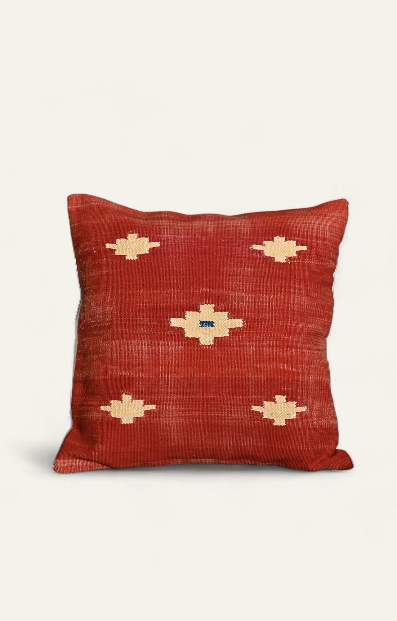 Brick Red Ikat cushion covers_main