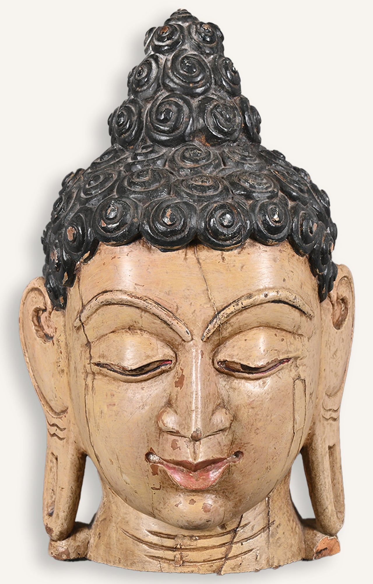 Buddha Head Wall Mask_detailed