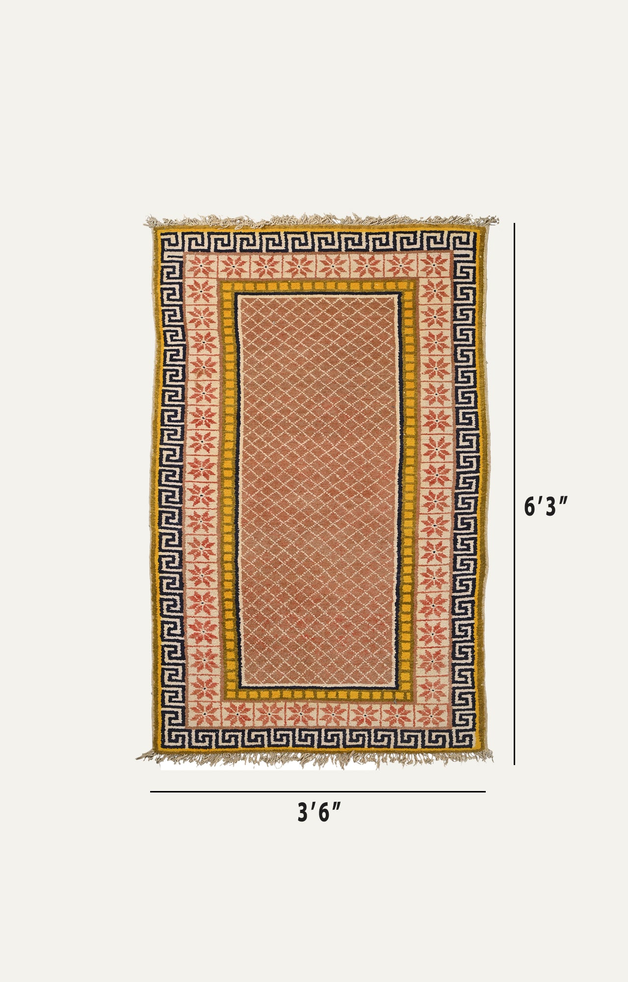Old Floral Design Carpet
