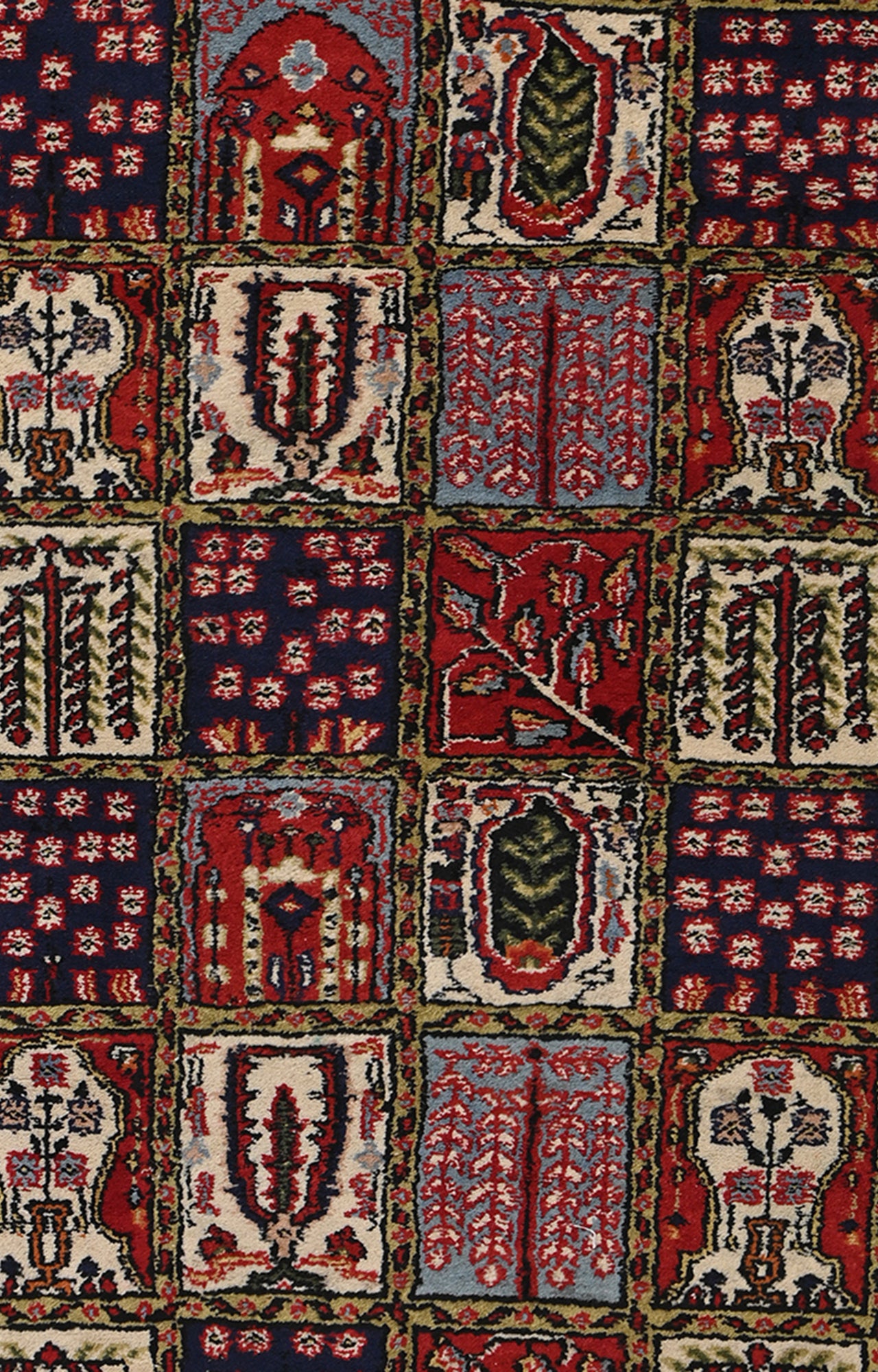 Mughal Hand knotted Tiled Carpet