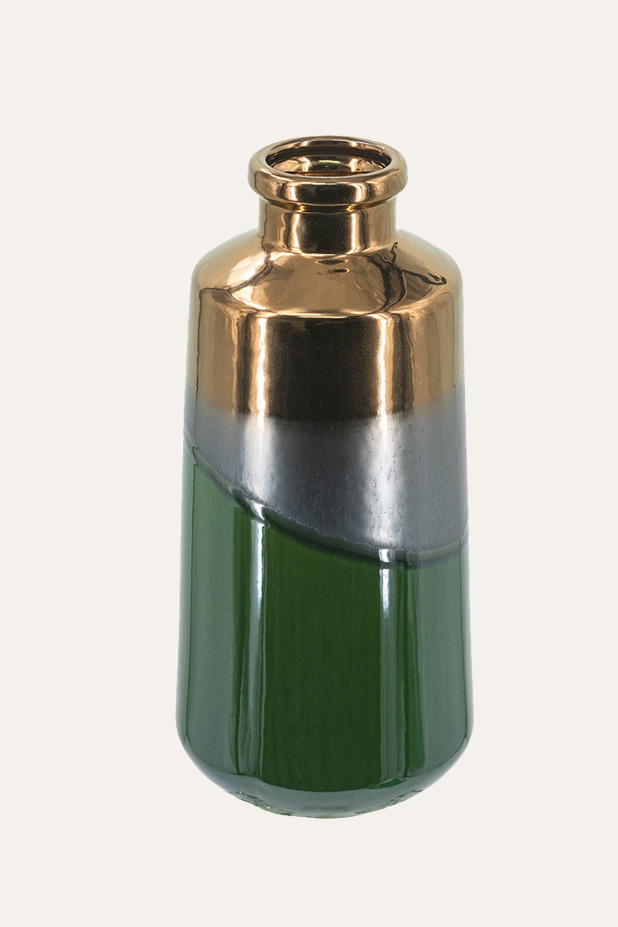 Dual Tone Glass Bottle for Shelf Styling