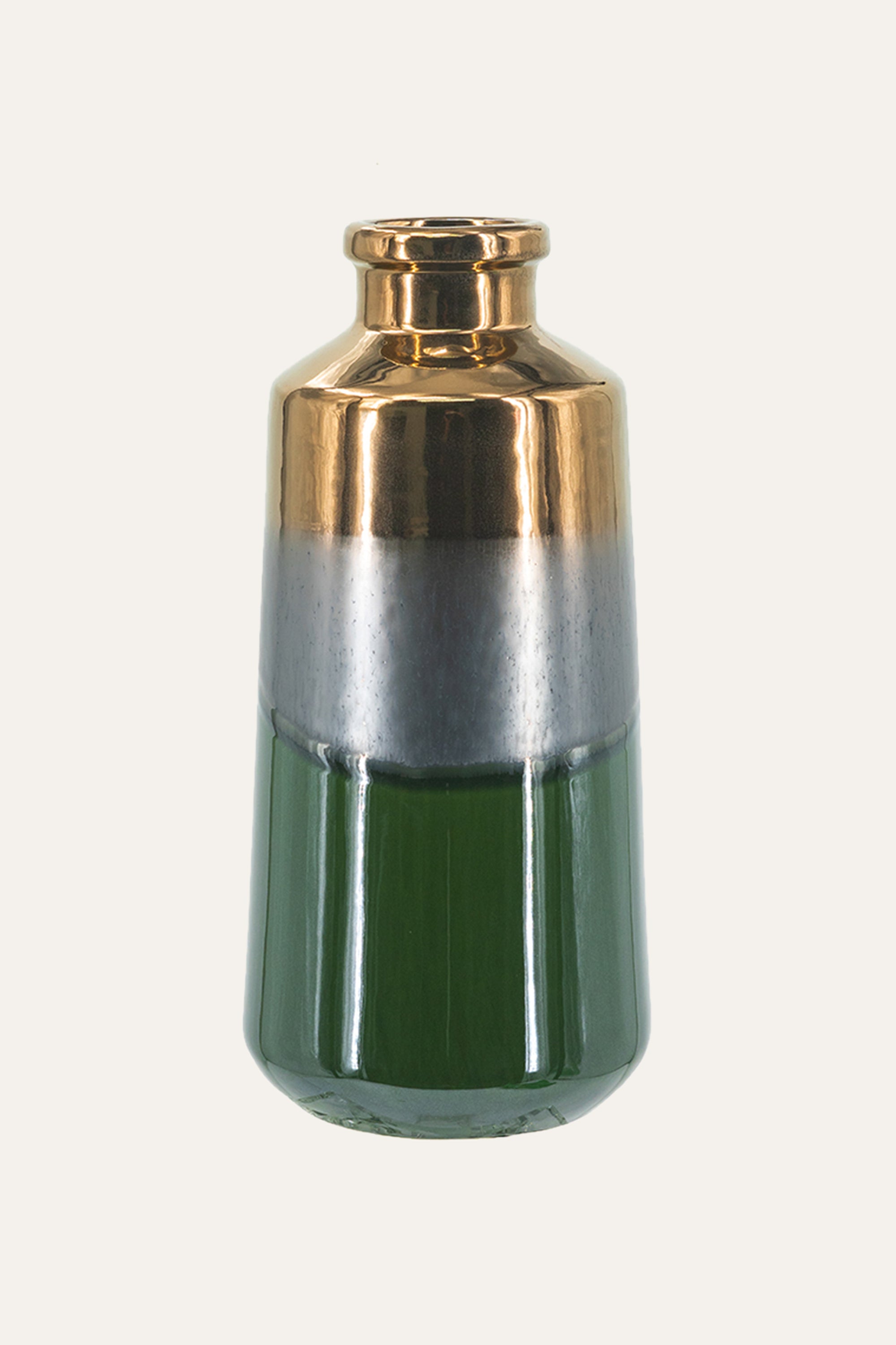Dual Tone Glass Bottle for Shelf Styling