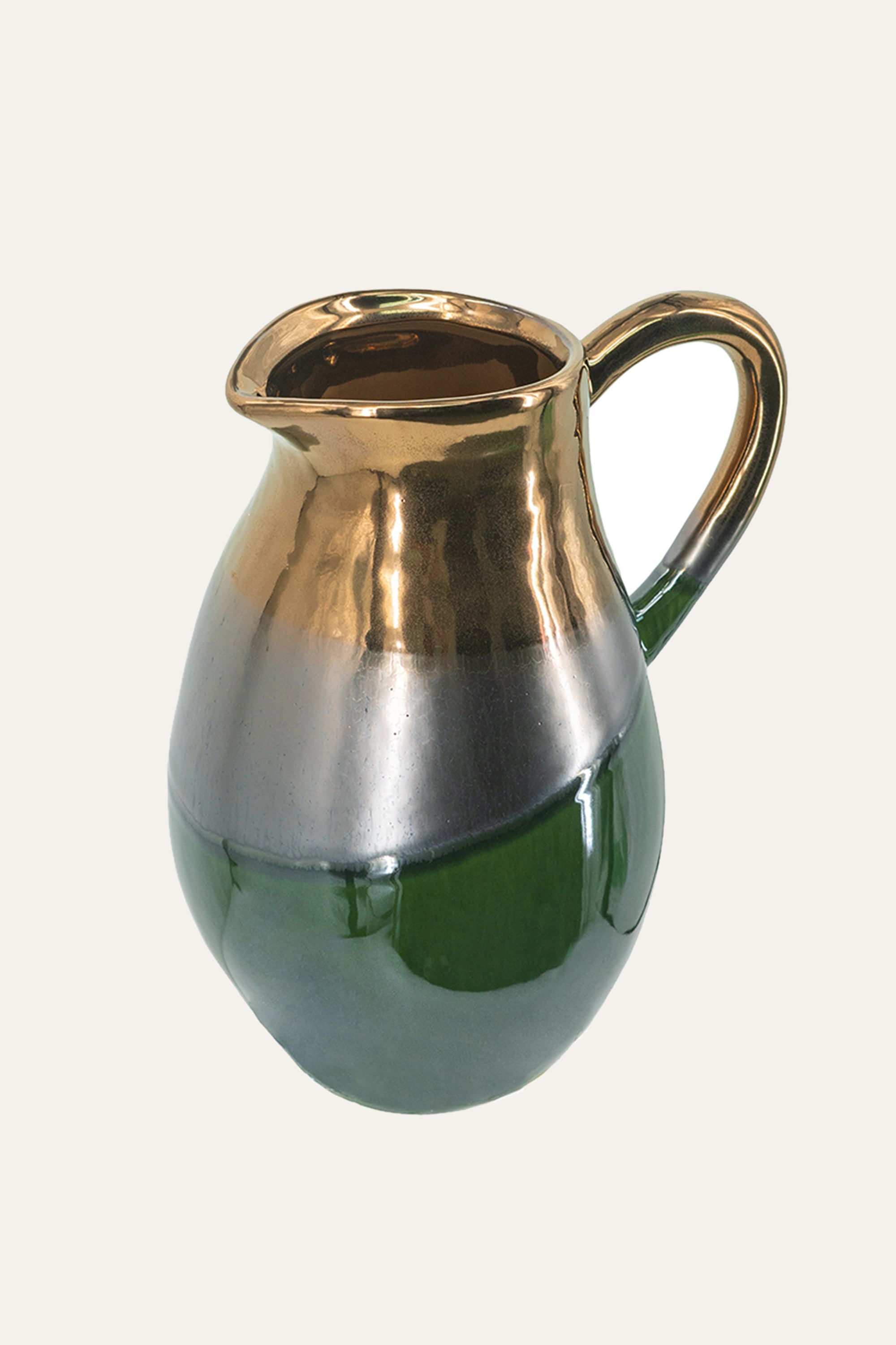 Two-Tone Glass Jar for Dining Console & Tabletop Decor