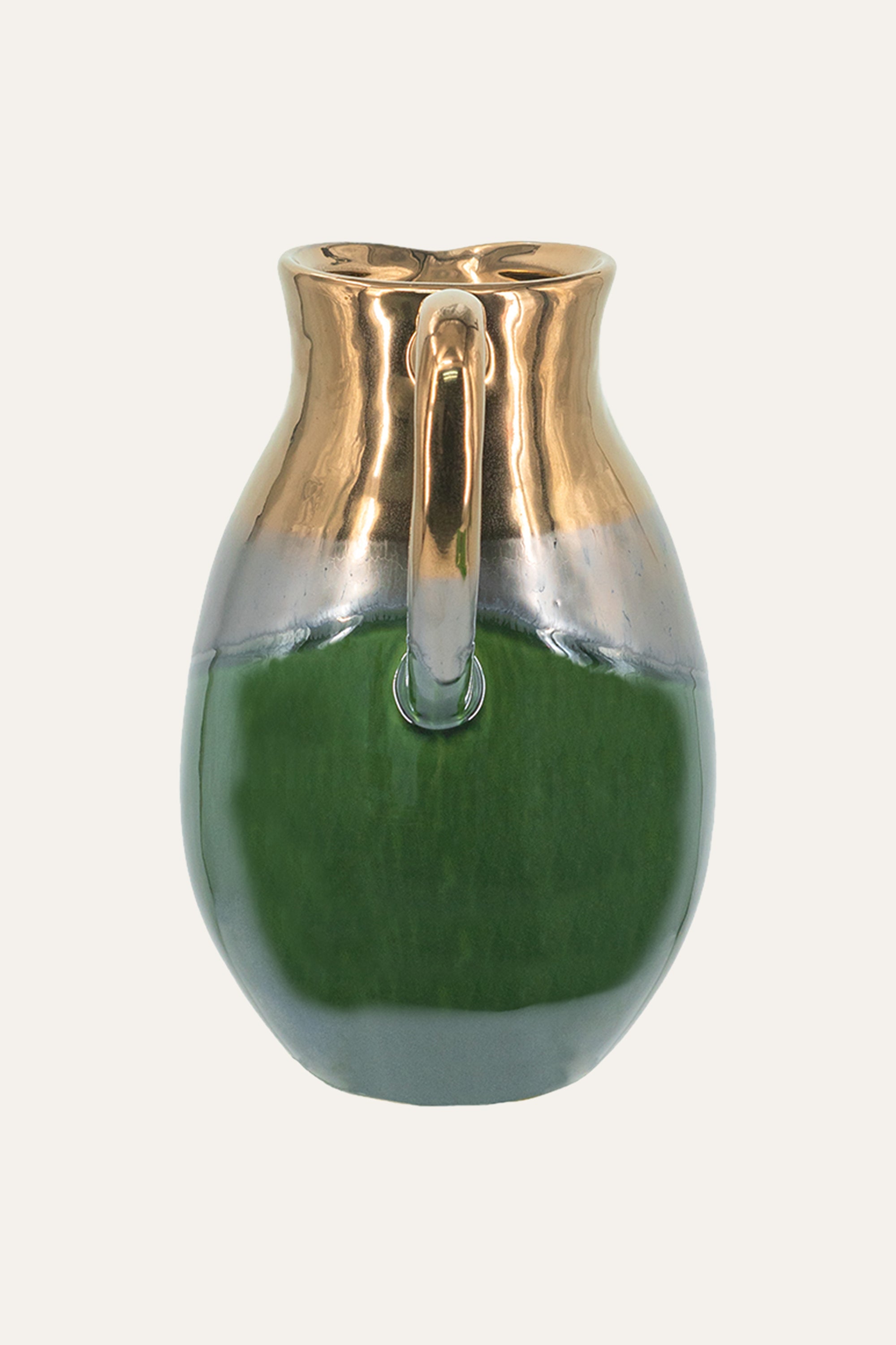 Two-Tone Glass Jar for Dining Console & Tabletop Decor
