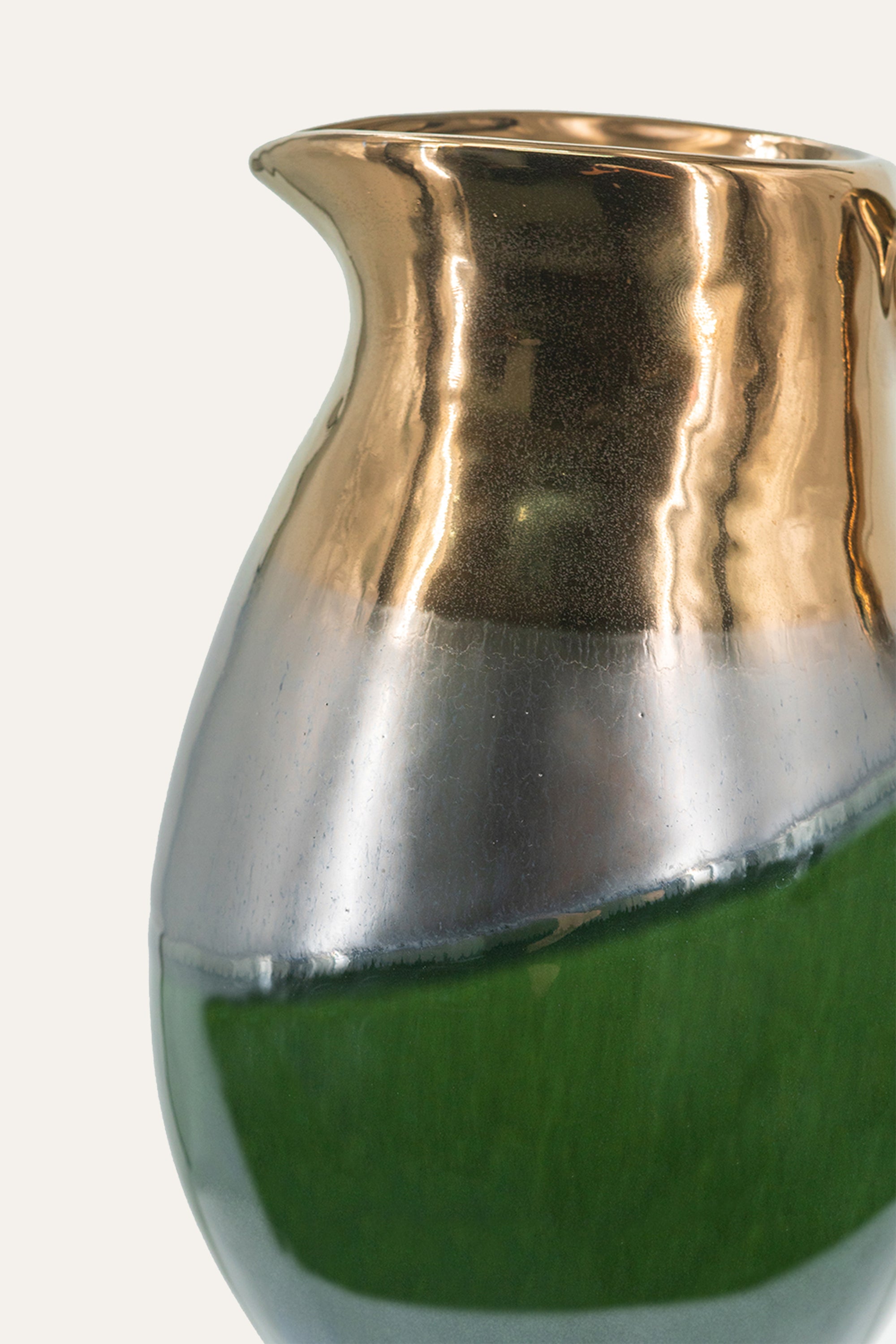 Two-Tone Glass Jar for Dining Console & Tabletop Decor