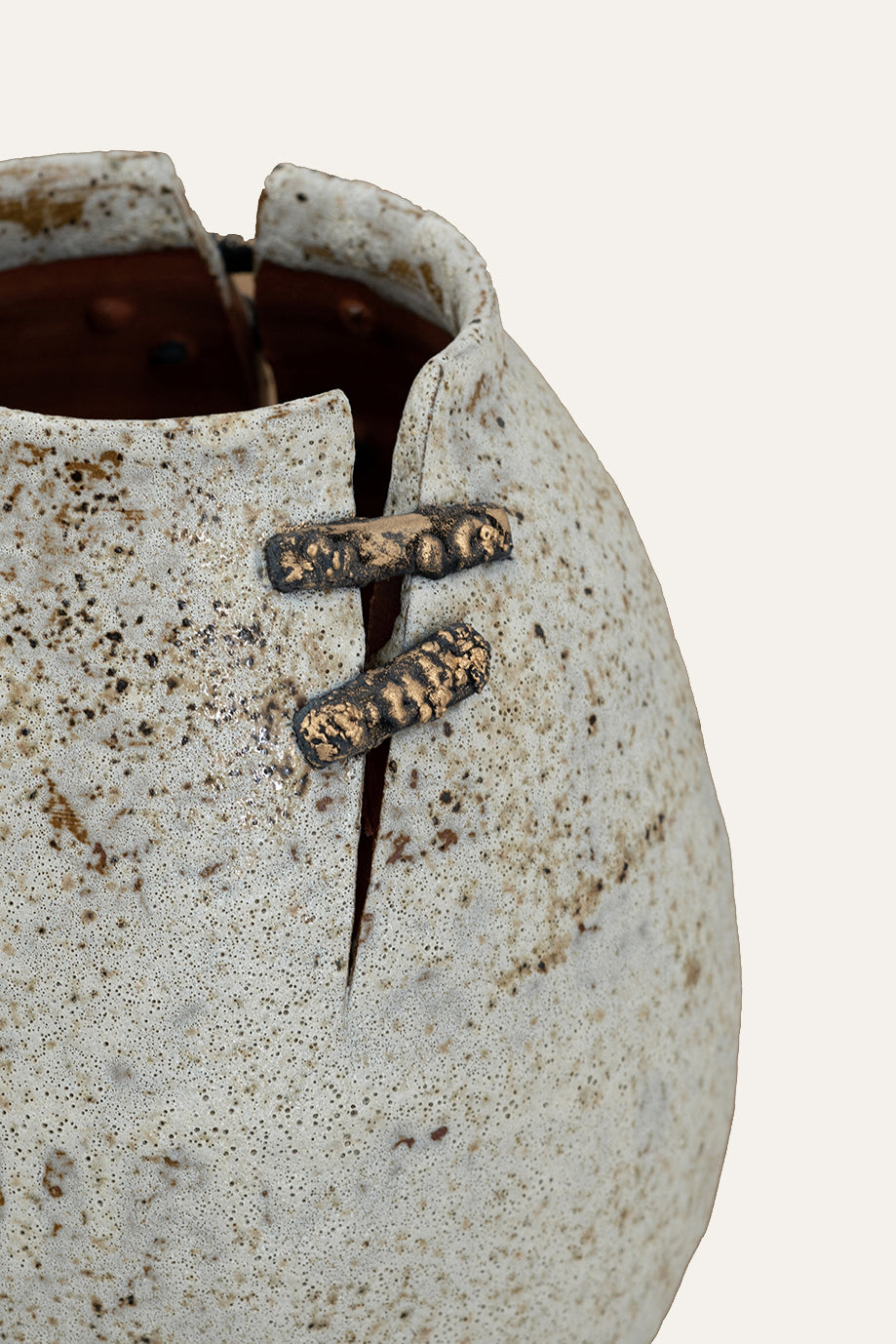 Distressed Ceramic Vase Antique Look Décor