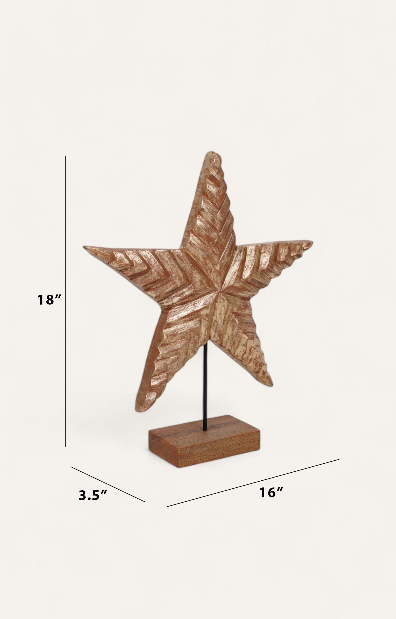 wooden star decor