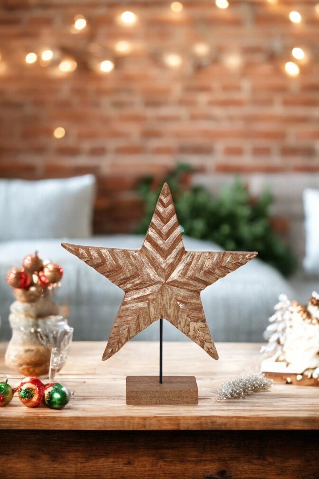 decorative wooden star