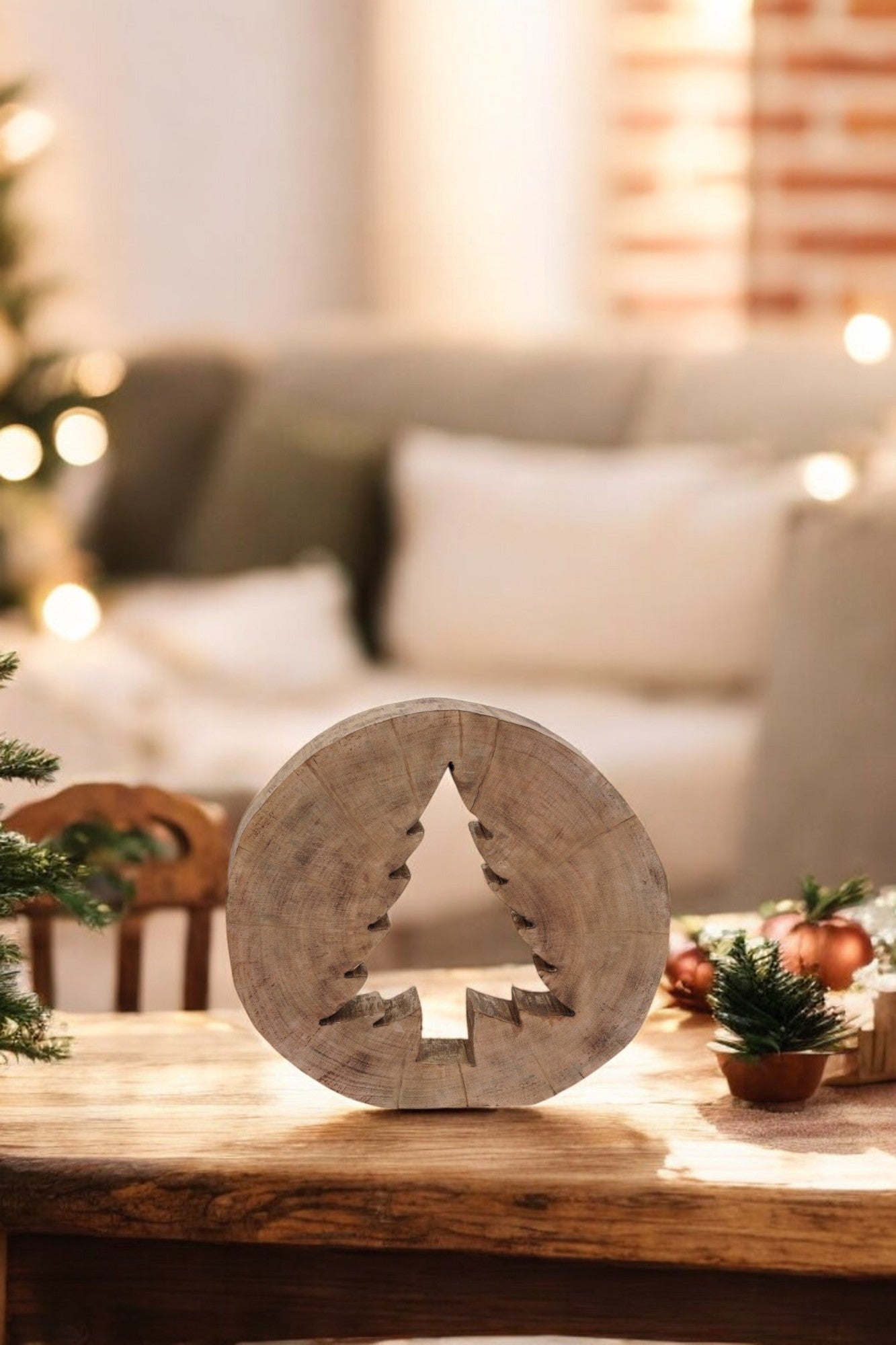 wooden Christmas tree