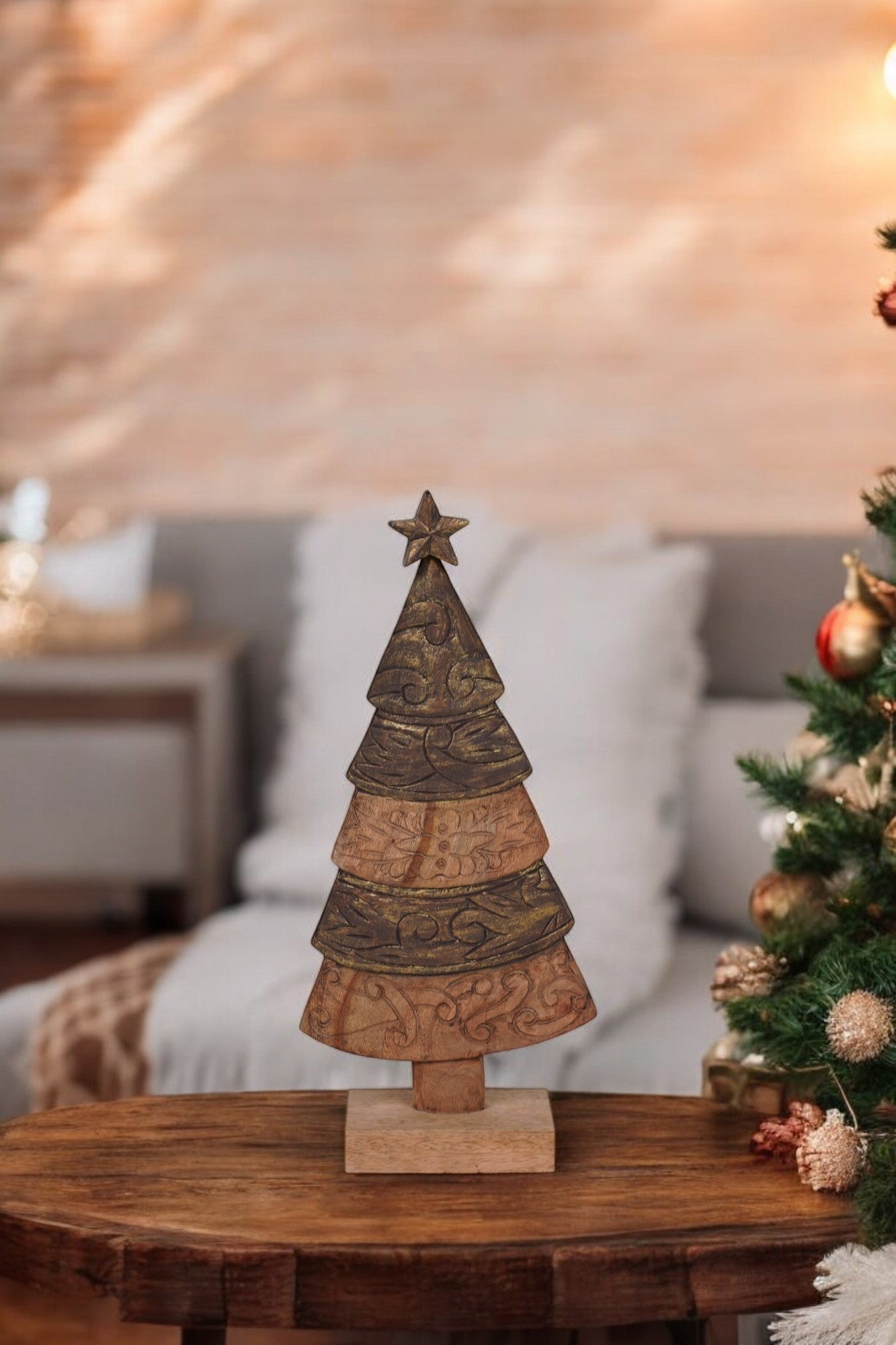 wooden Christmas tree