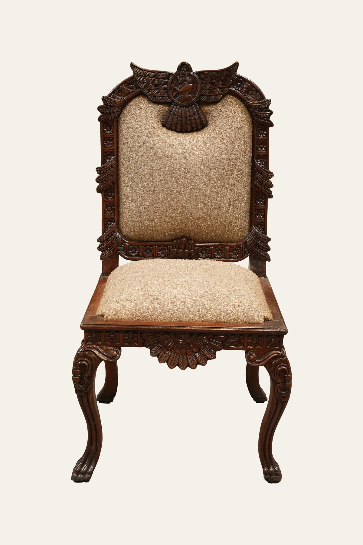 Carved Back Study Chair