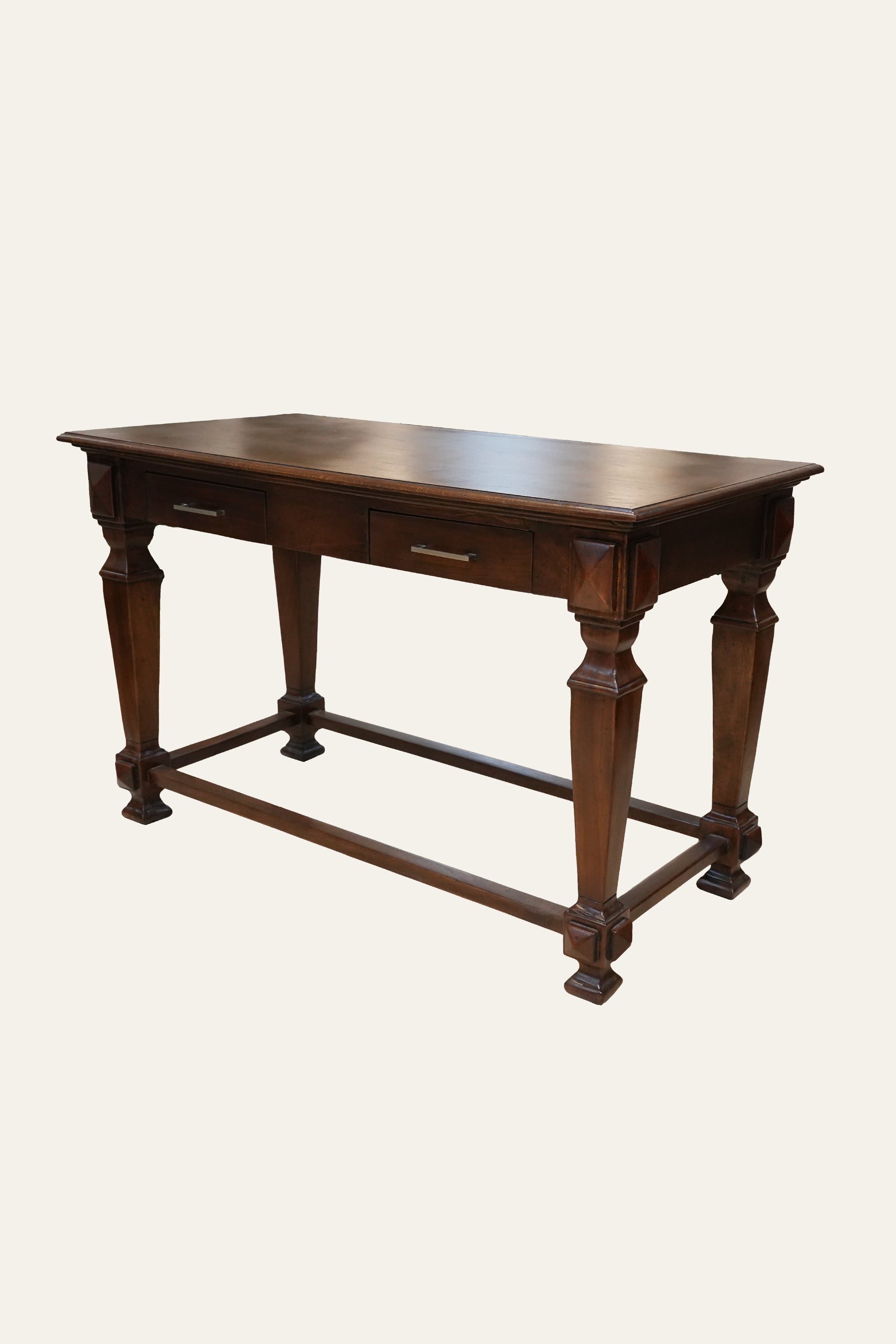 Classic wooden console table with drawers