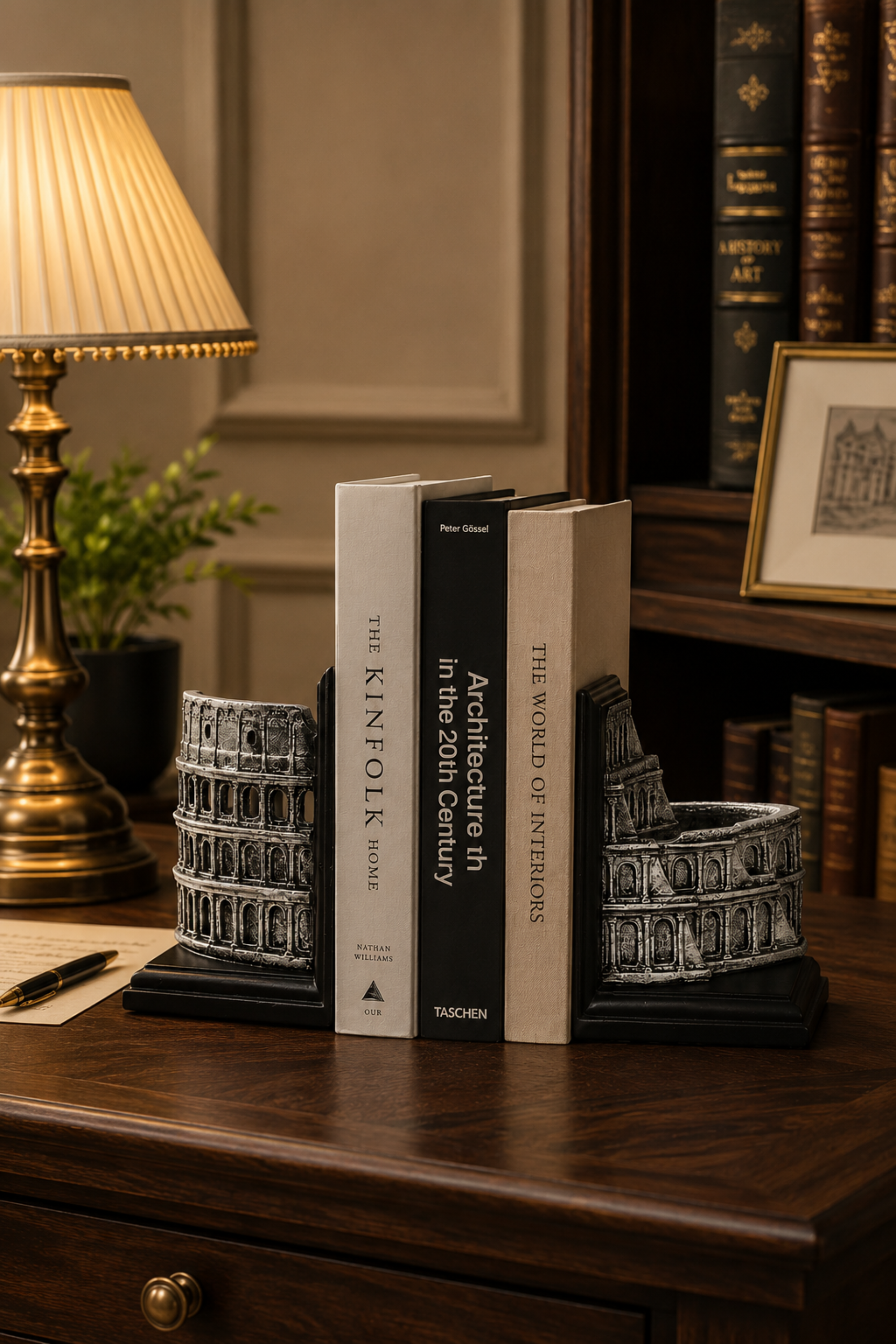 Colosseum Statue Bookends