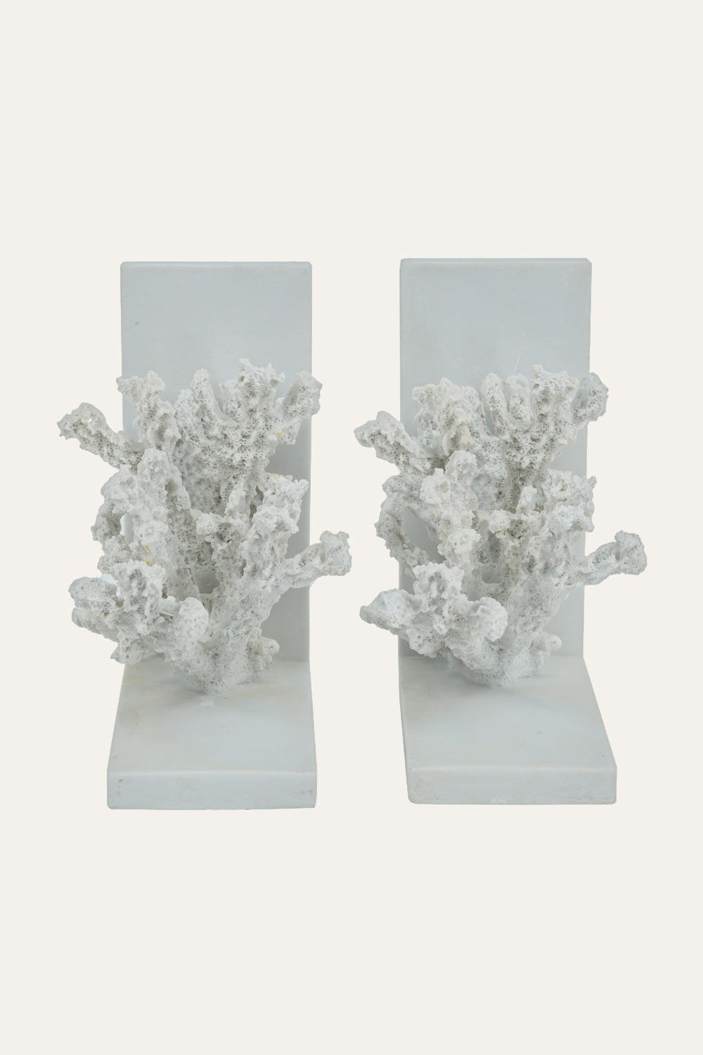 Coral Sculpture Bookends