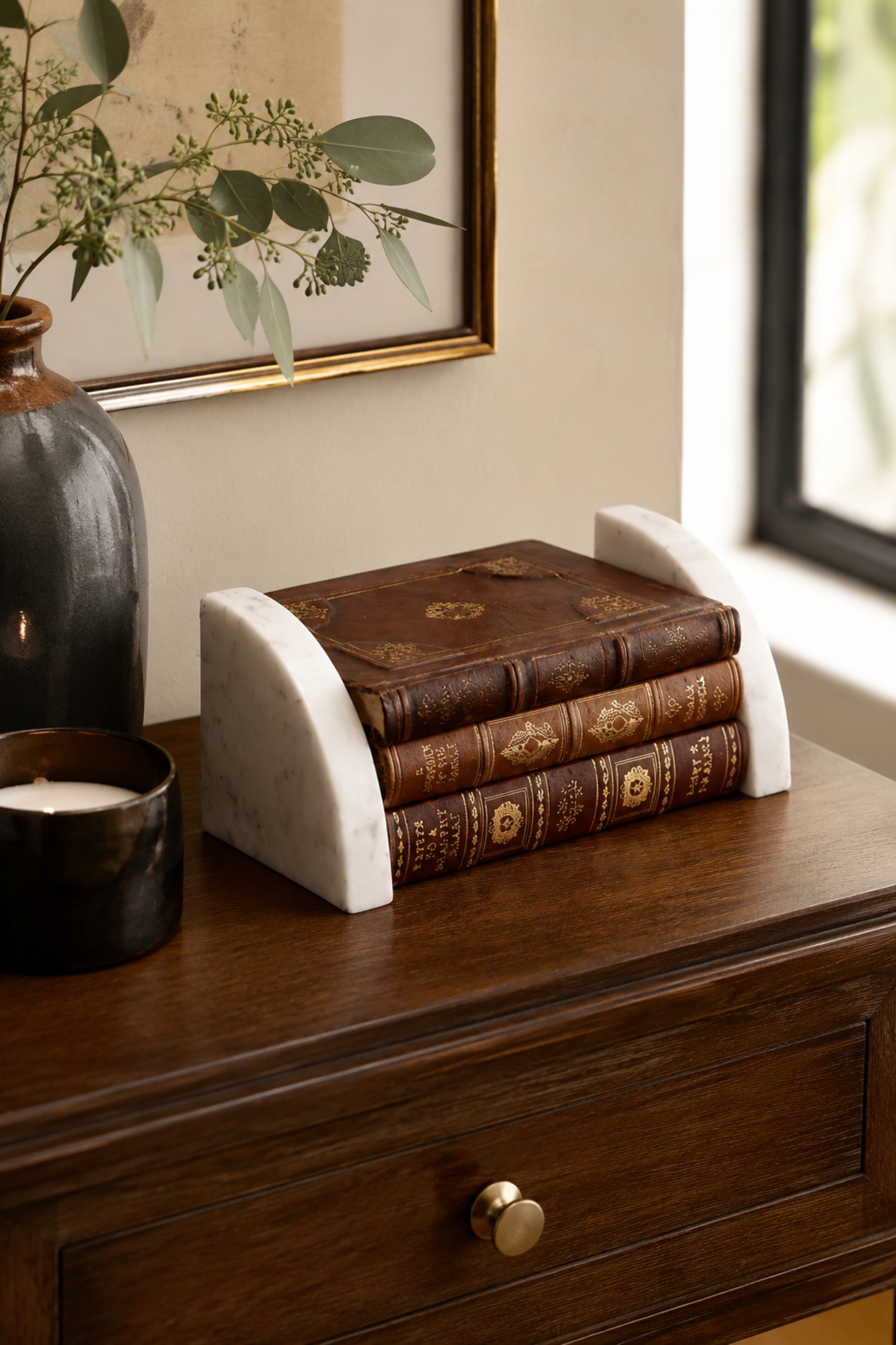 Crescent Book ends