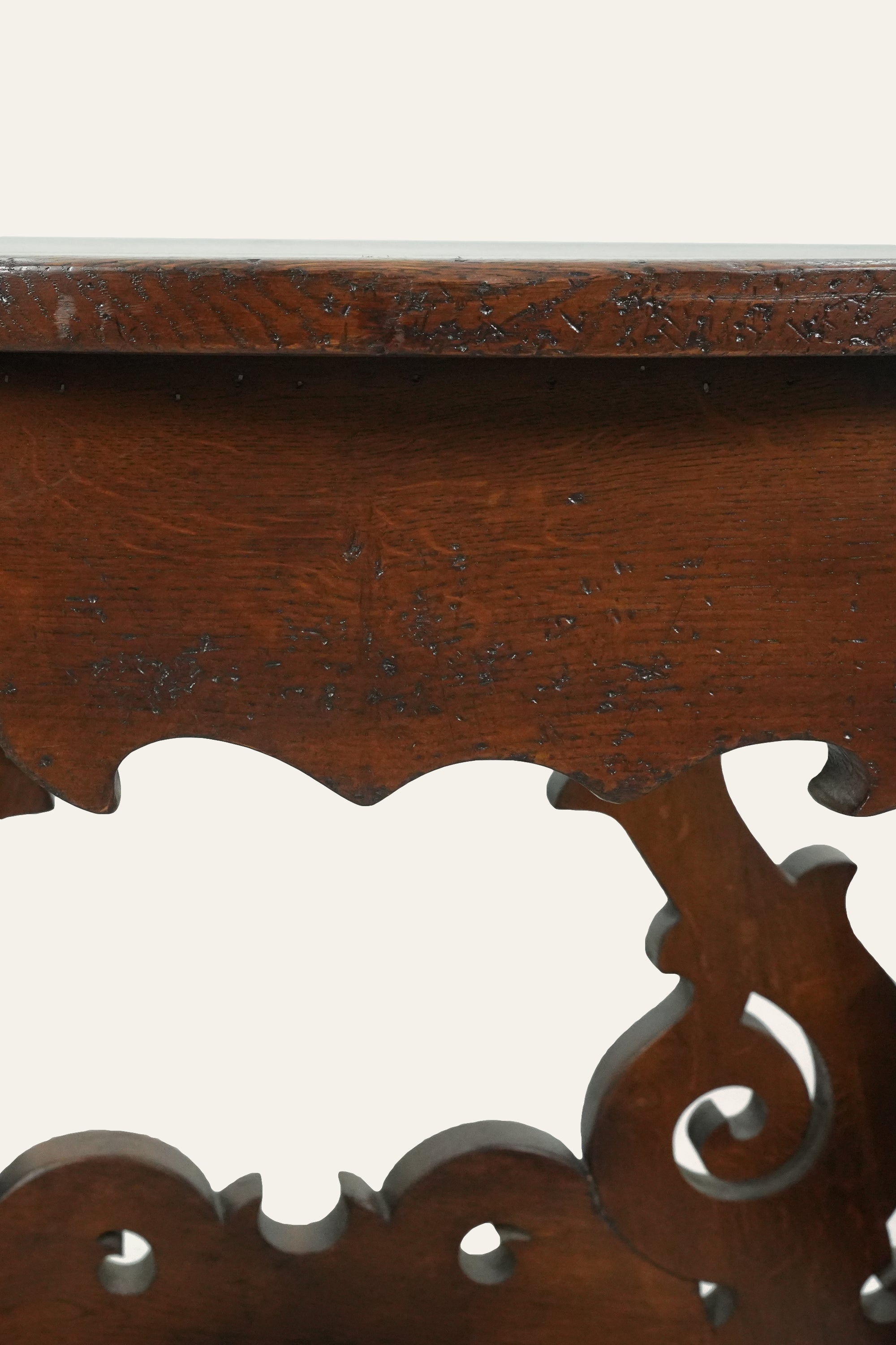 Crescent console table for entryway
