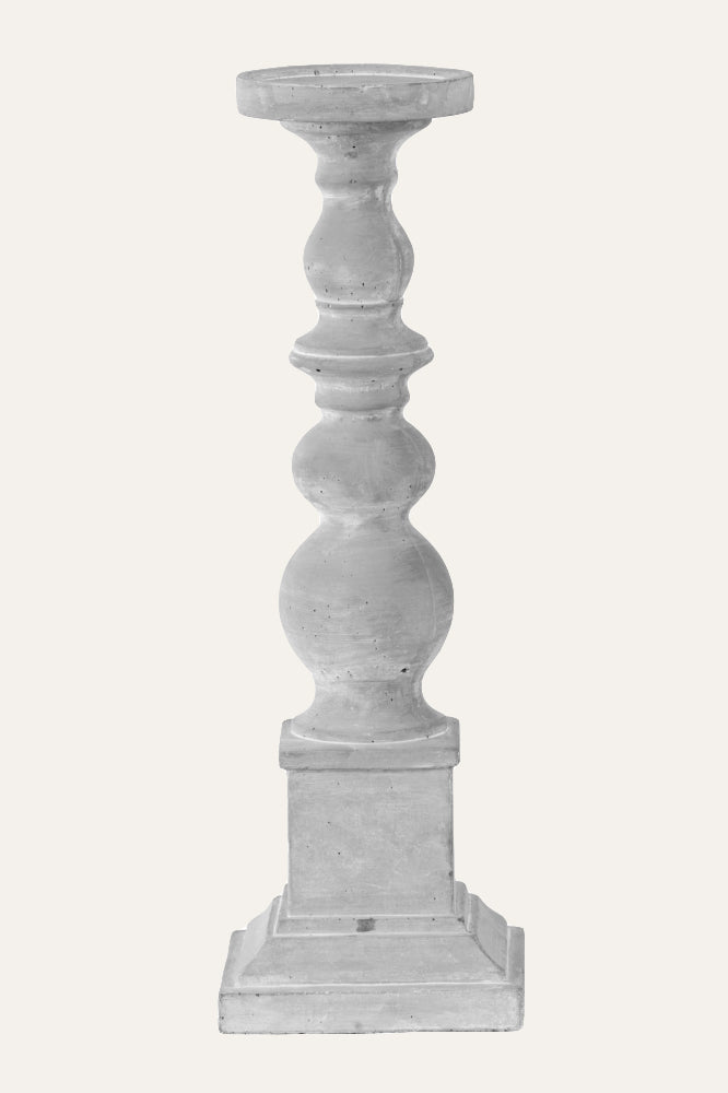 Cement Pillar Candle Holder - Large