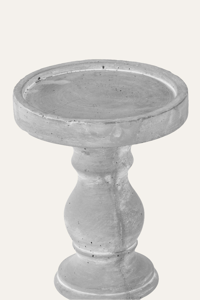 Cement Pillar Candle Holder - Large