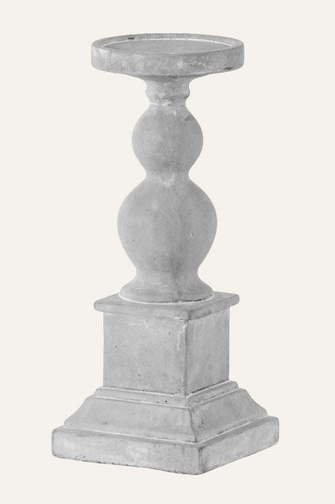 Cement Pillar Candle Holder - Small