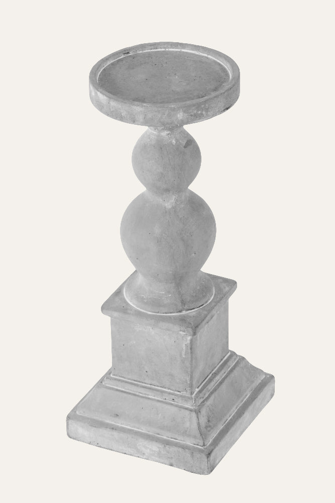 Cement Pillar Candle Holder - Small