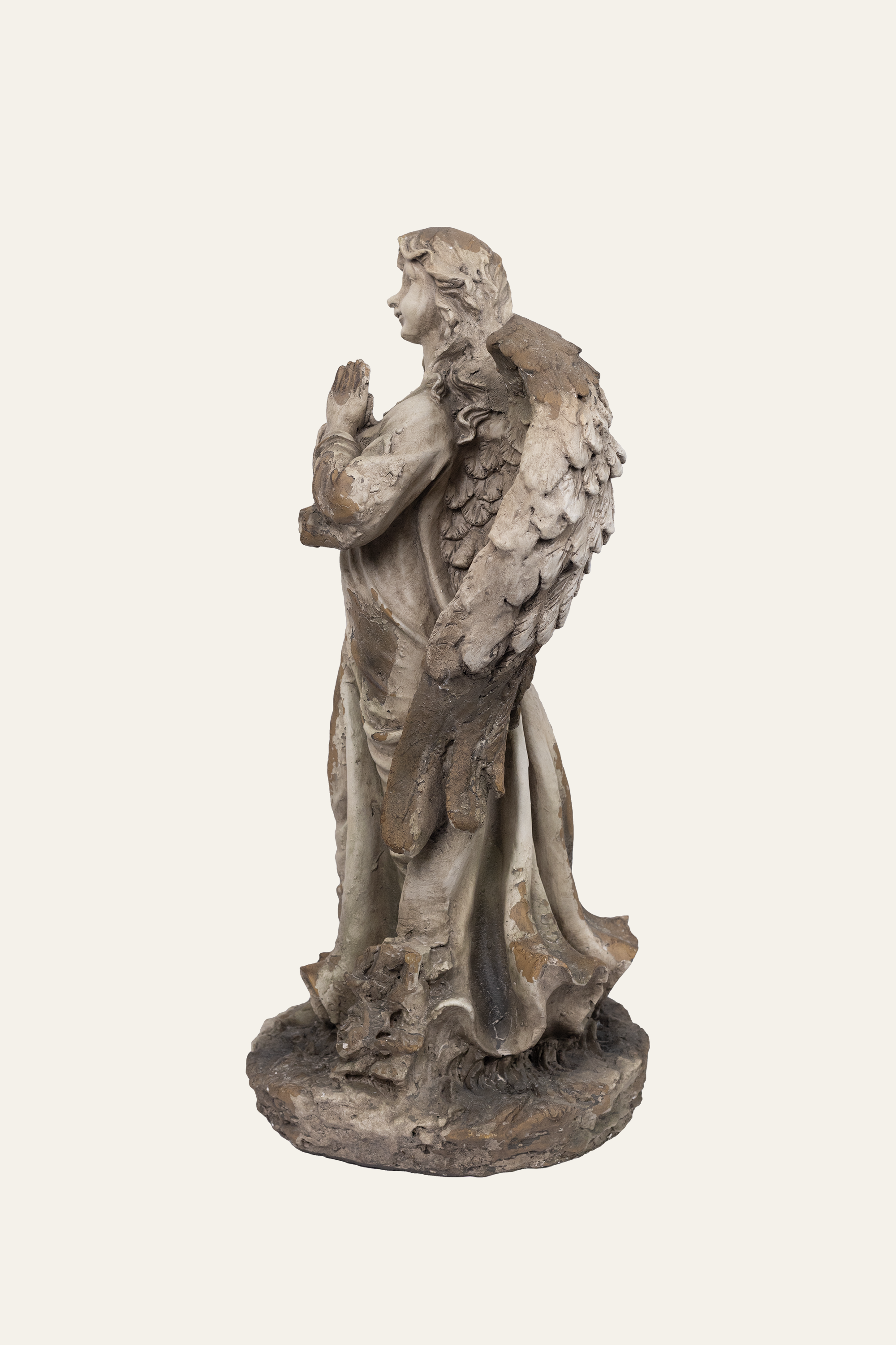 Statue of an angel with outstretched wings