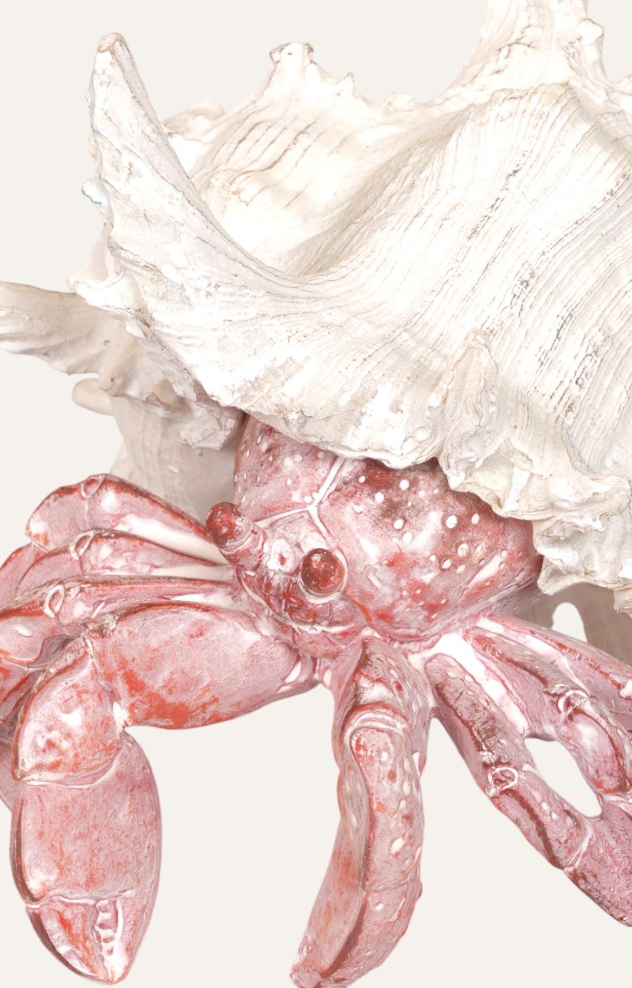 Polyresin Crab Figurine Coastal Decor- Small