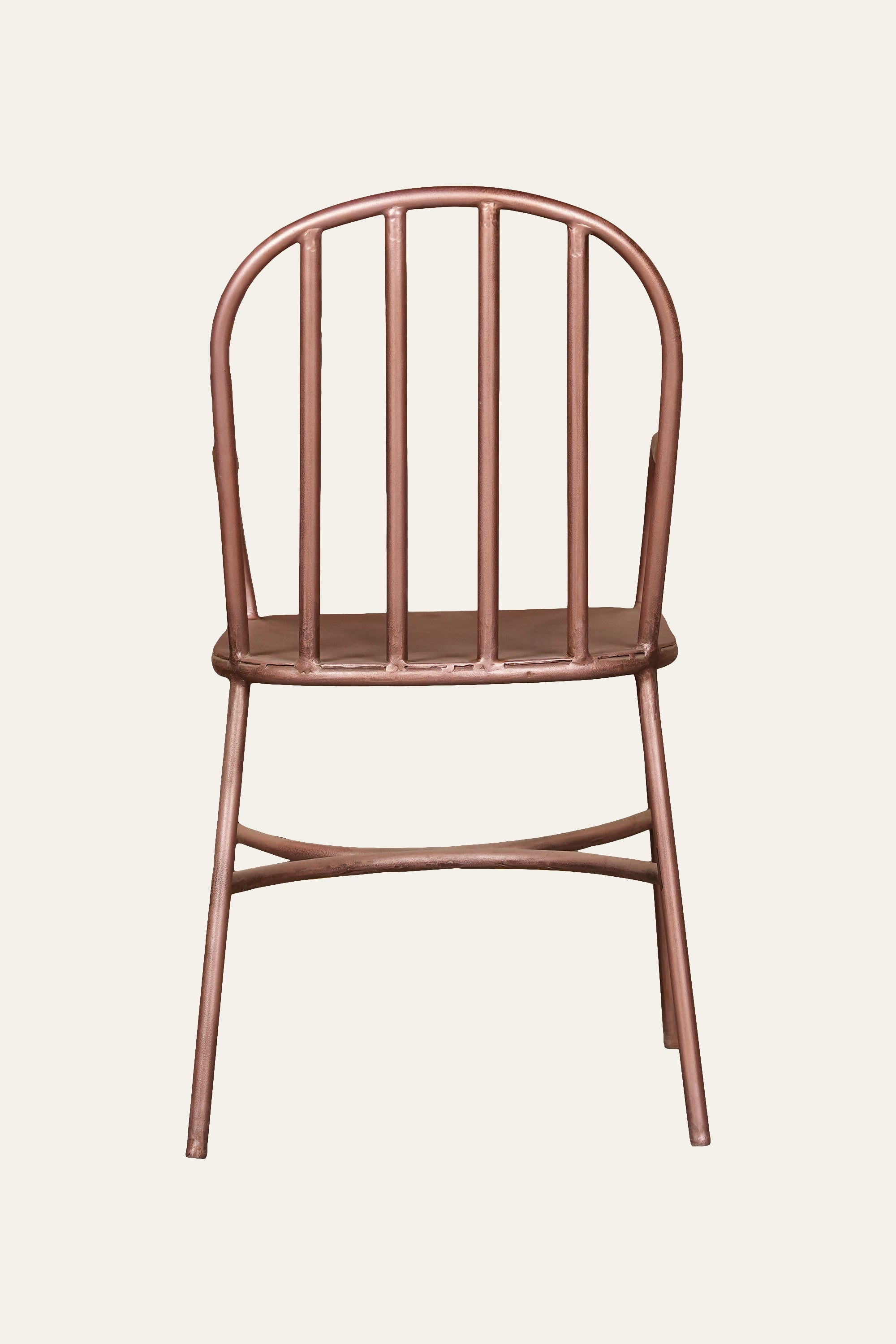 Metallic  Spindle-Back Arm Chair in  Pink