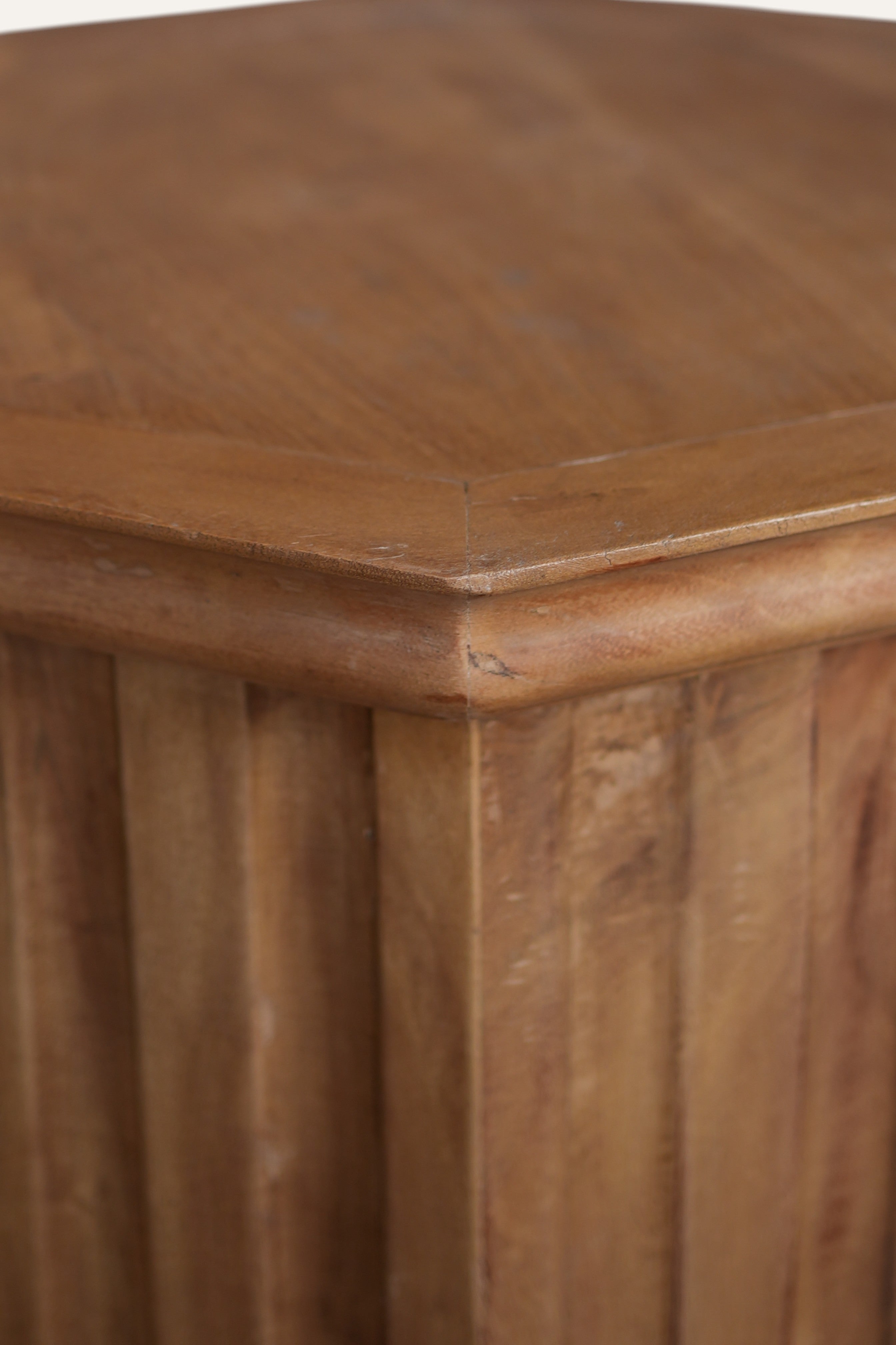 Octagonal Solid Wood Display Plinth