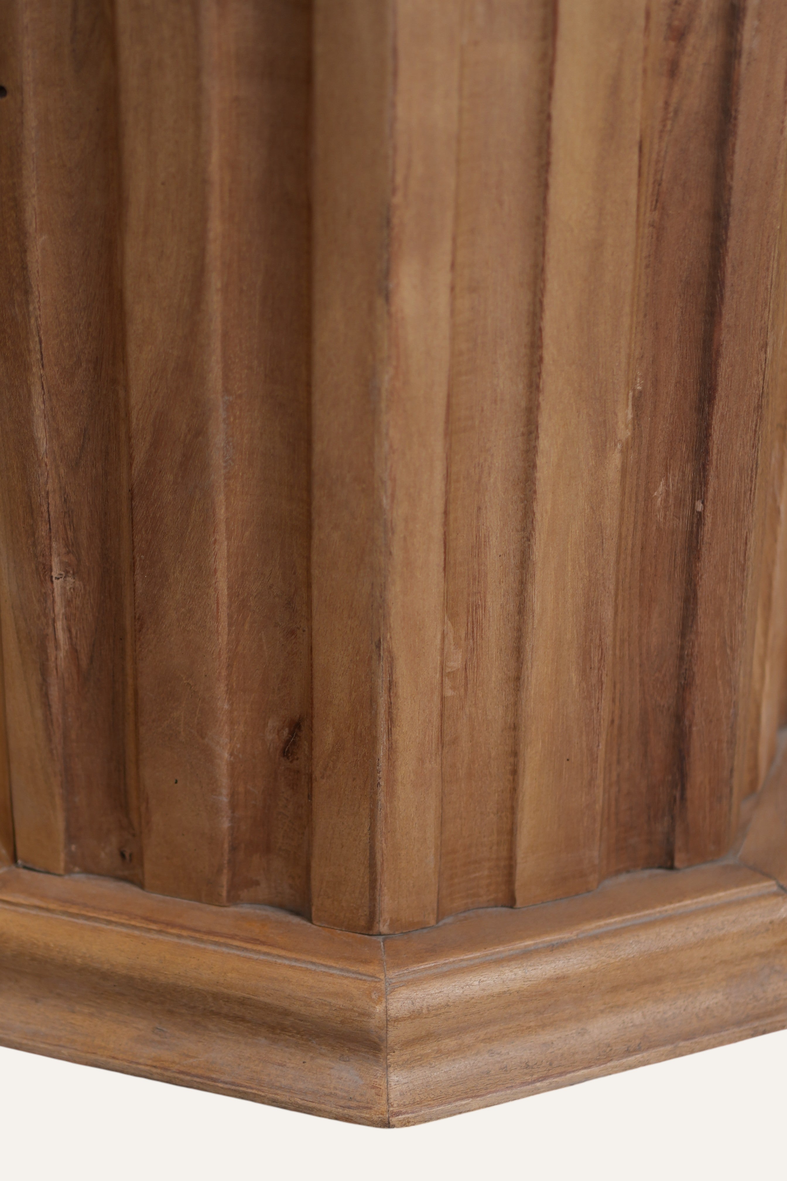 Octagonal Solid Wood Display Plinth