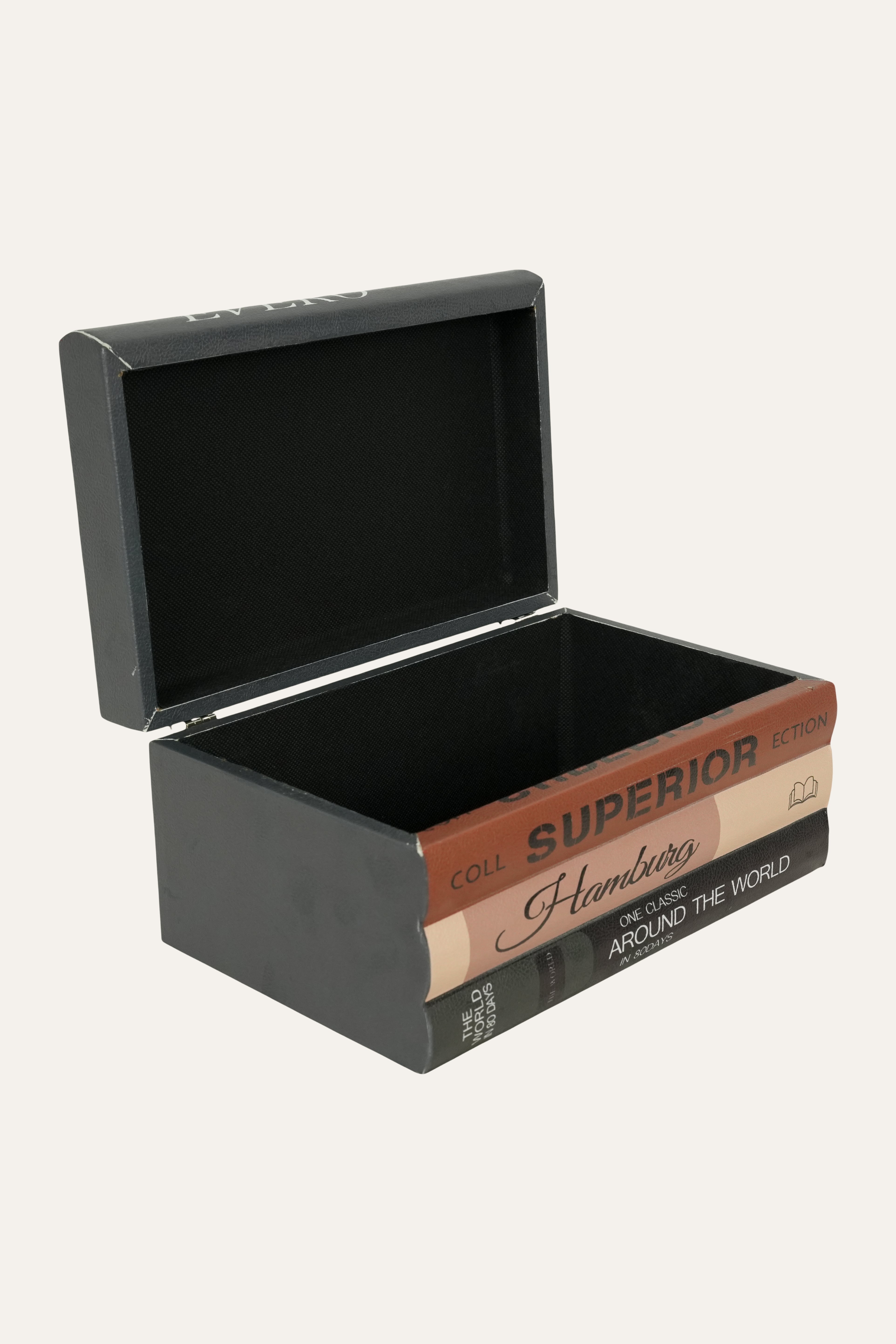 Around The World Stacked Books Decorative Box