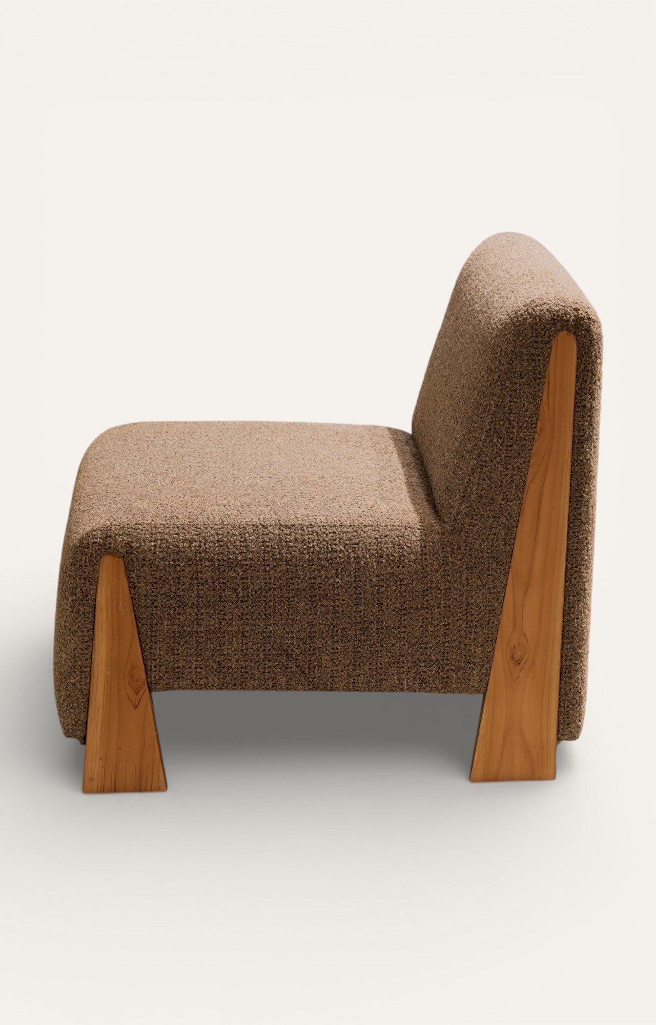 Terra Bouclé Timber Lounge Chair