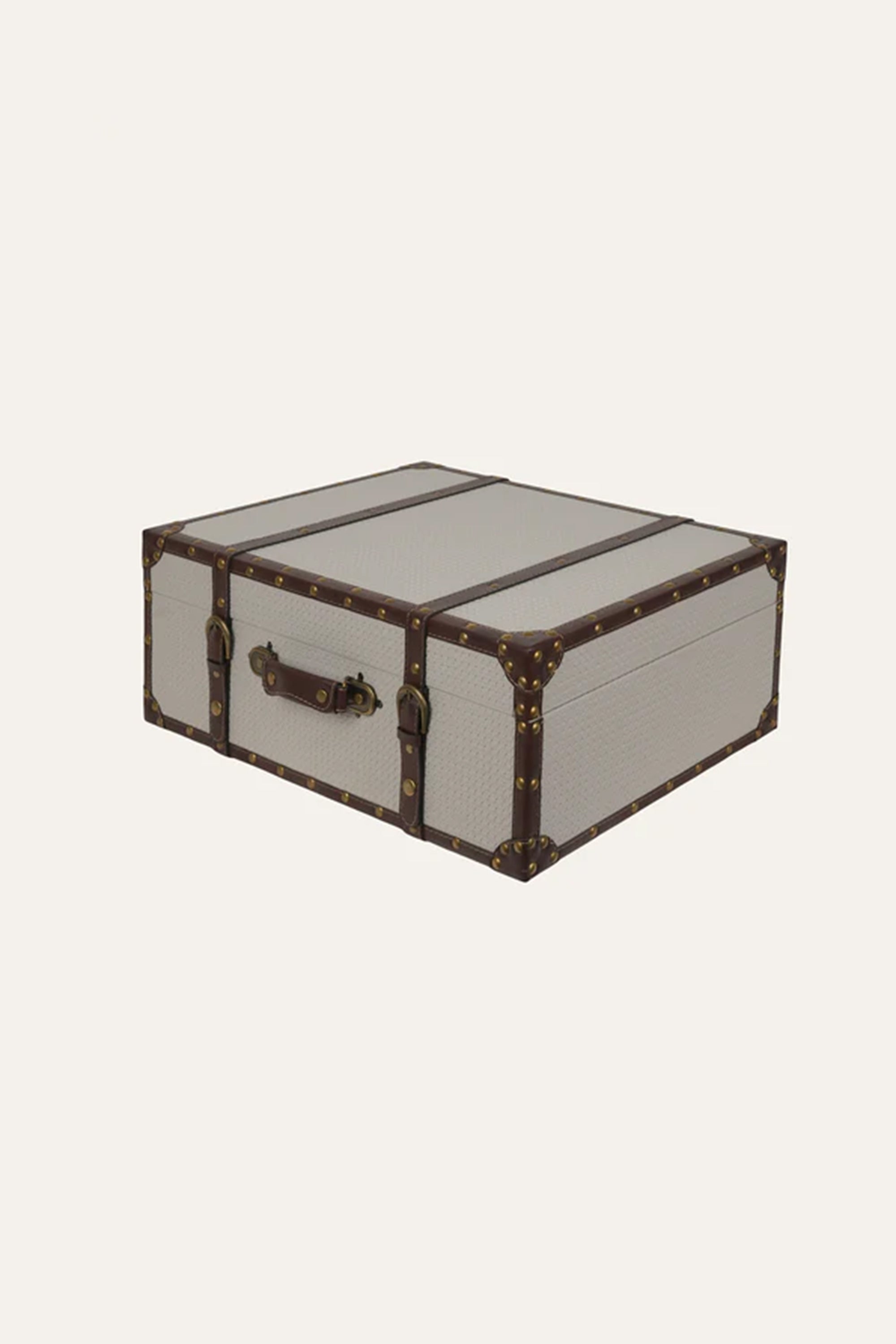 Vintage Trunk Style Storage Box - Medium