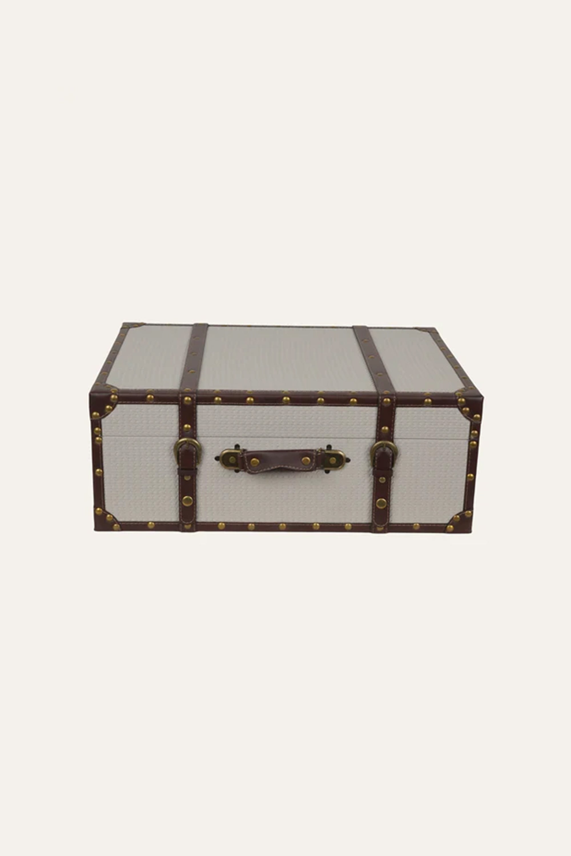 Vintage Trunk Style Storage Box - Medium