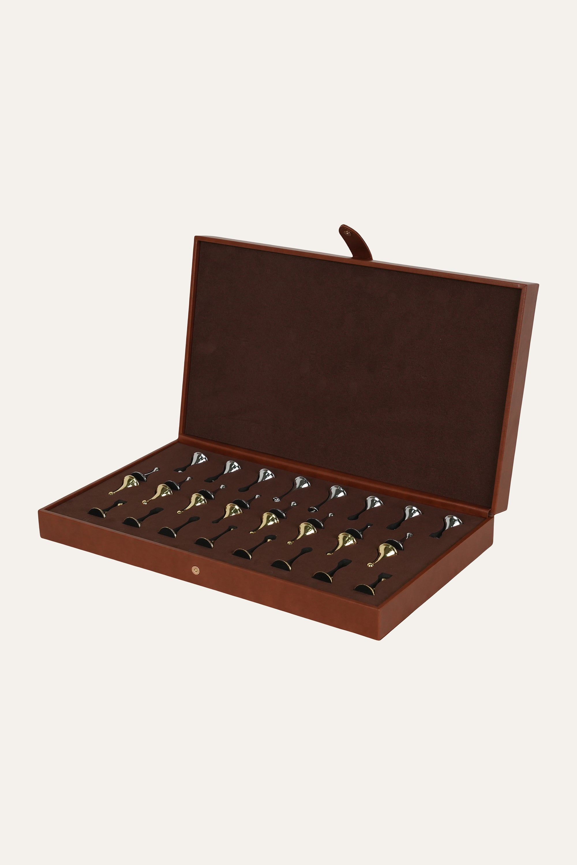 Modern Metal MDF Chess Set with Game Pieces