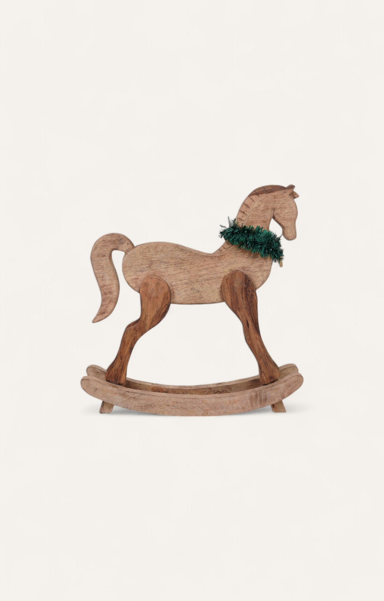 Khristougenna Christmas Rocking Horse: A Festive Woodland