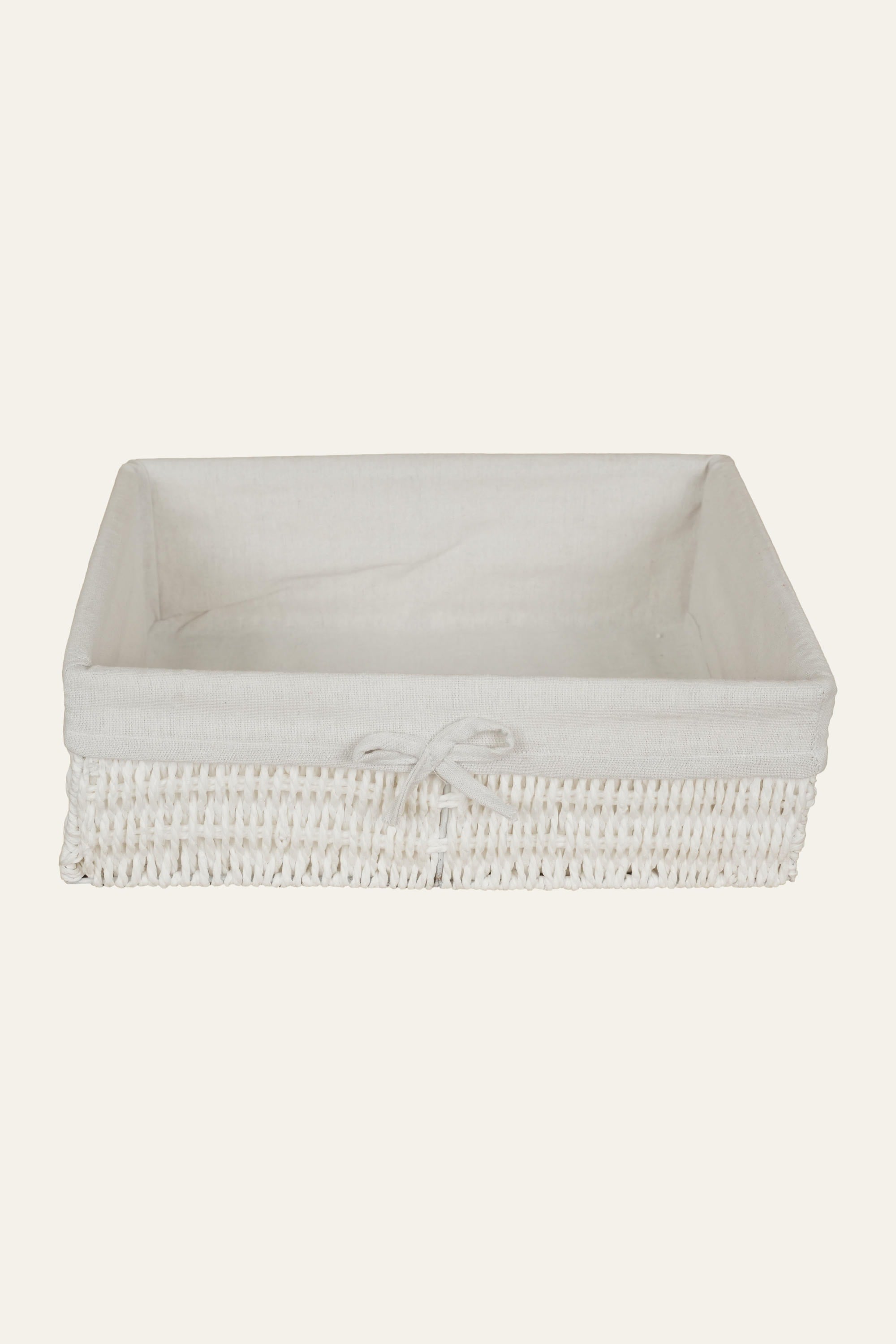 Storage Basket with Fabric Liner - Large