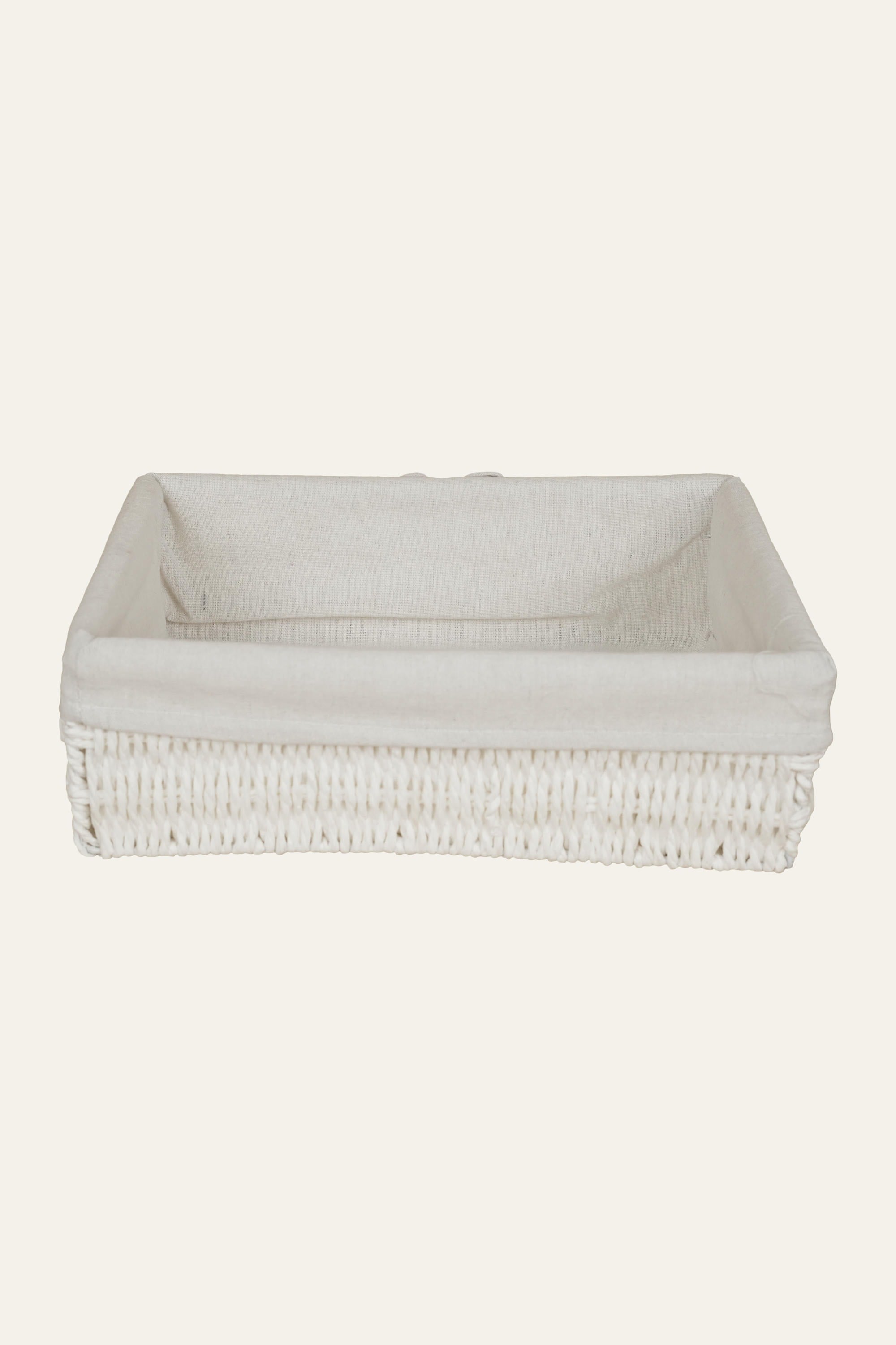 Storage Basket with Fabric Liner - Large