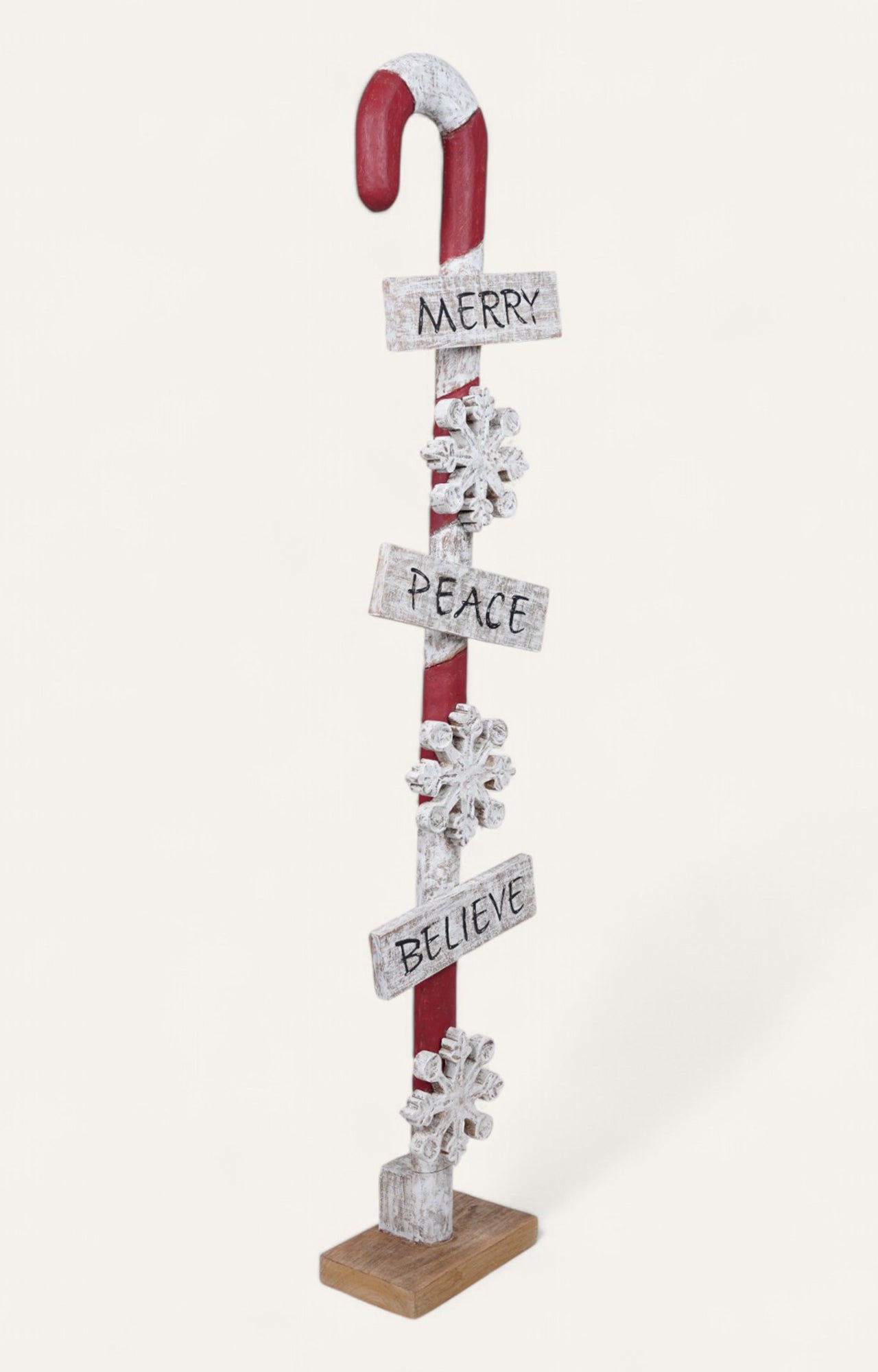 Candy Cane Holiday Sign: Christmas Decorations