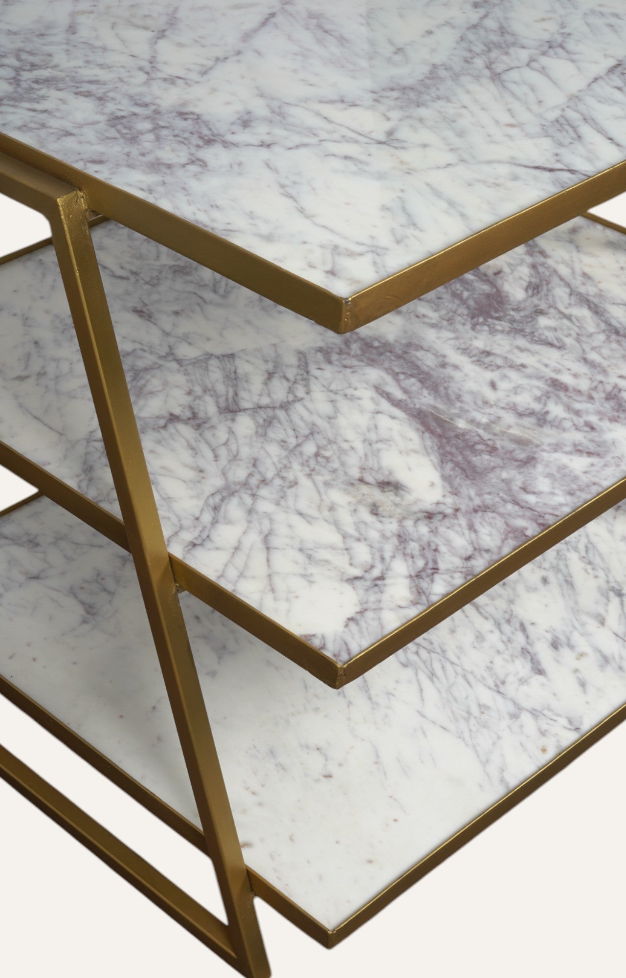 Marble & Gold Metal Shelve