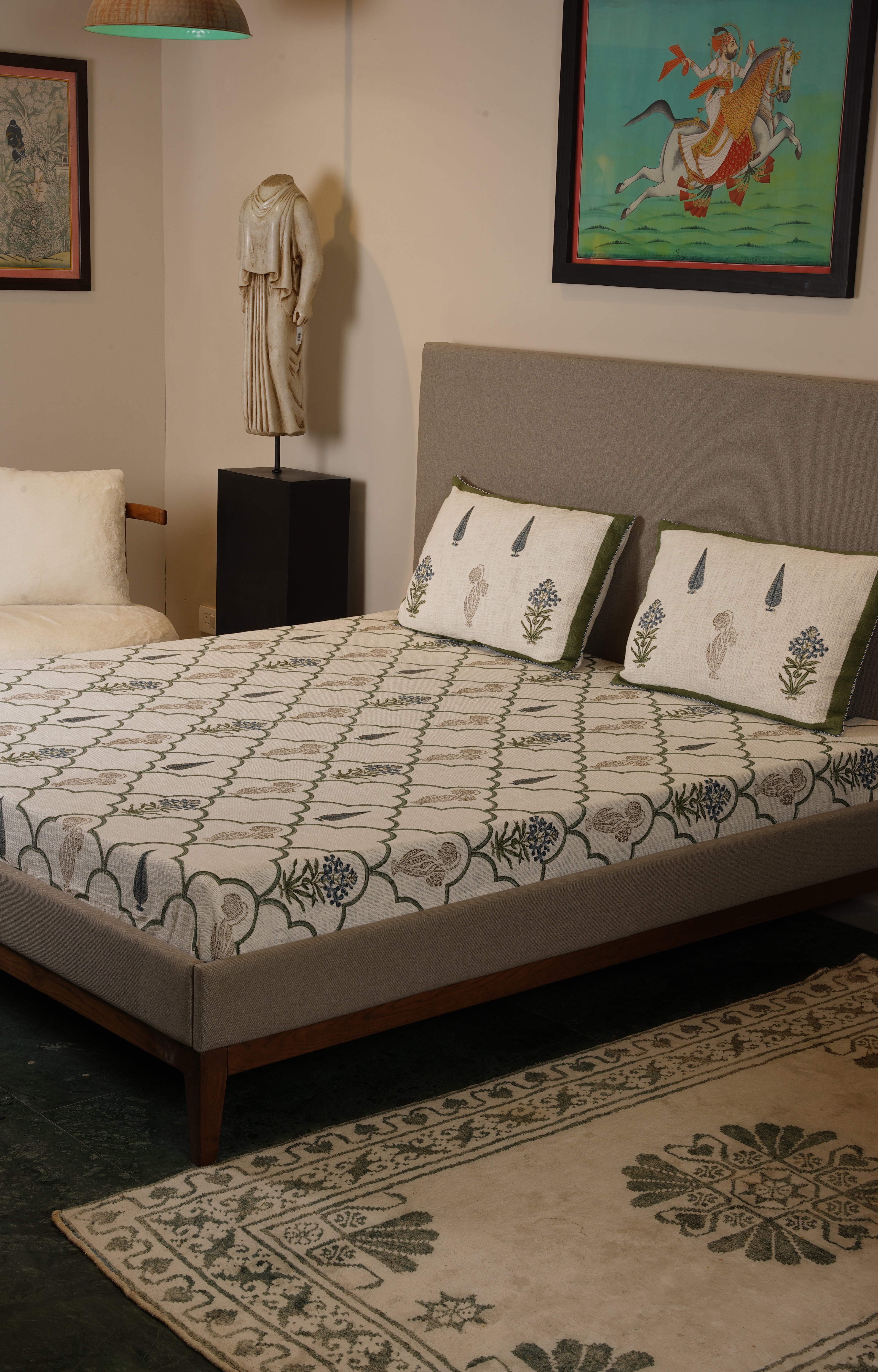 Vintage Arches: Jaipuri Block Print Bedsheet