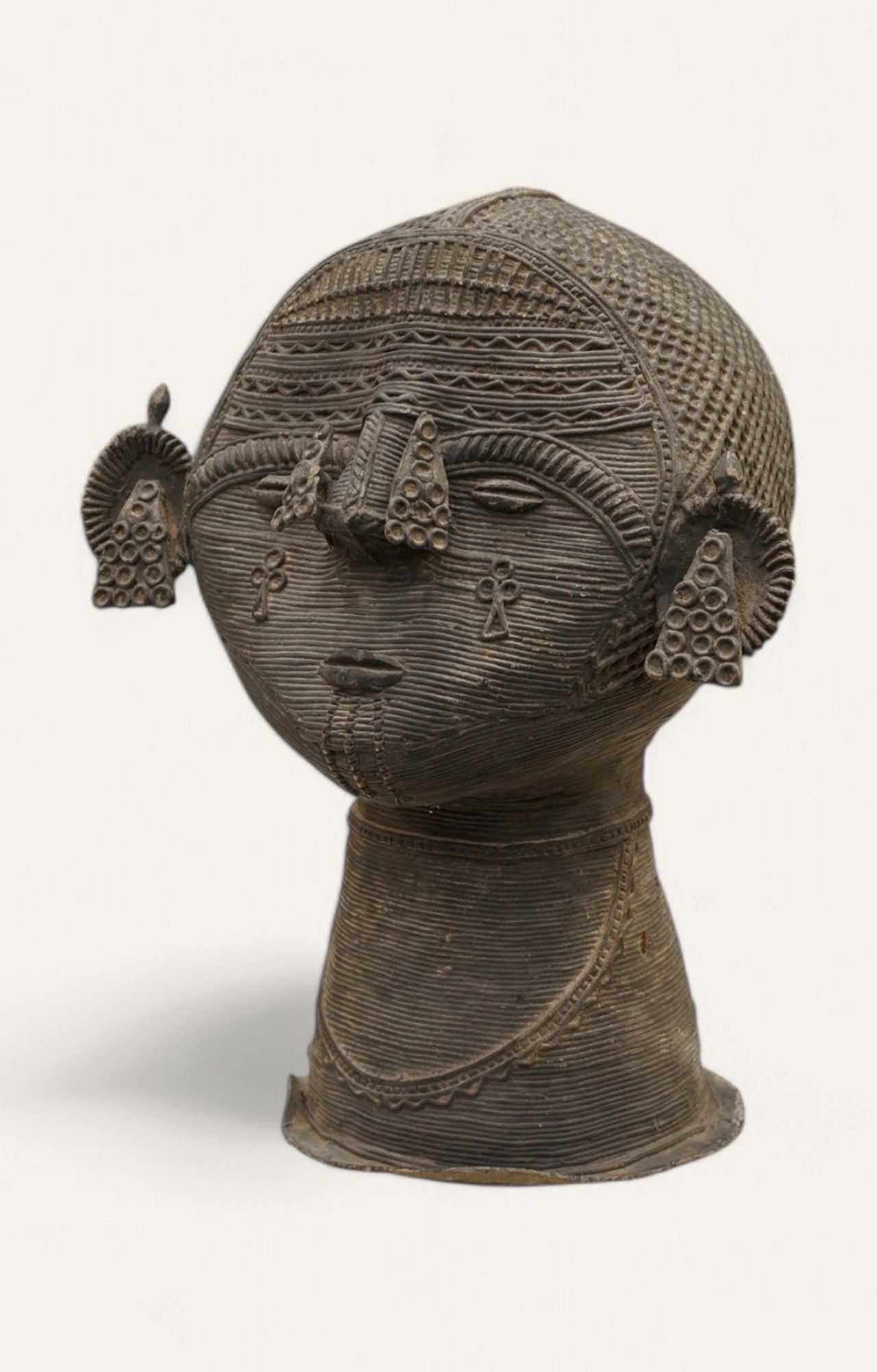 Nomadic Dhokra Tibal Handcrafted Women Brass Vintage Figurine Home Décor