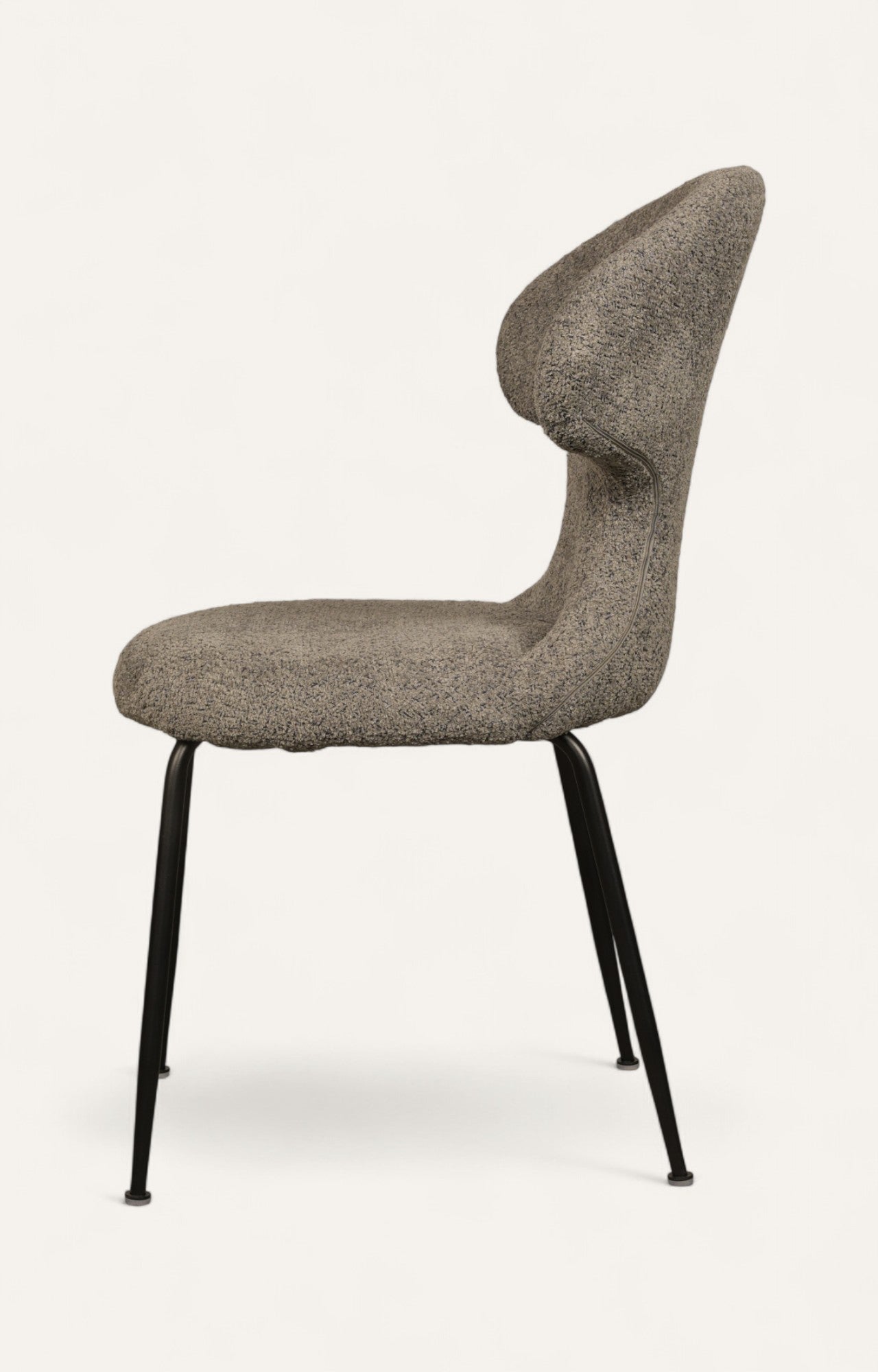 Sculpted Mid-Century Modern Dining Chair