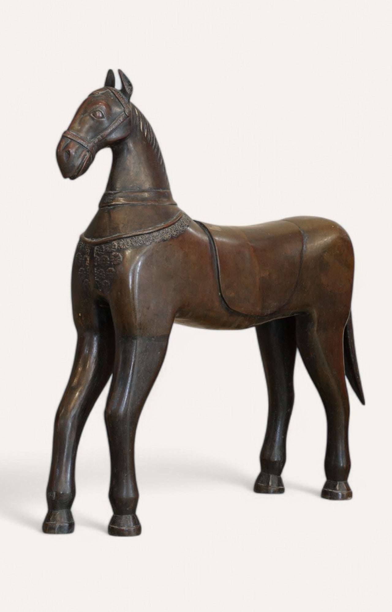 Dhokra Traditiona Brass Horse Scupture Home Décor