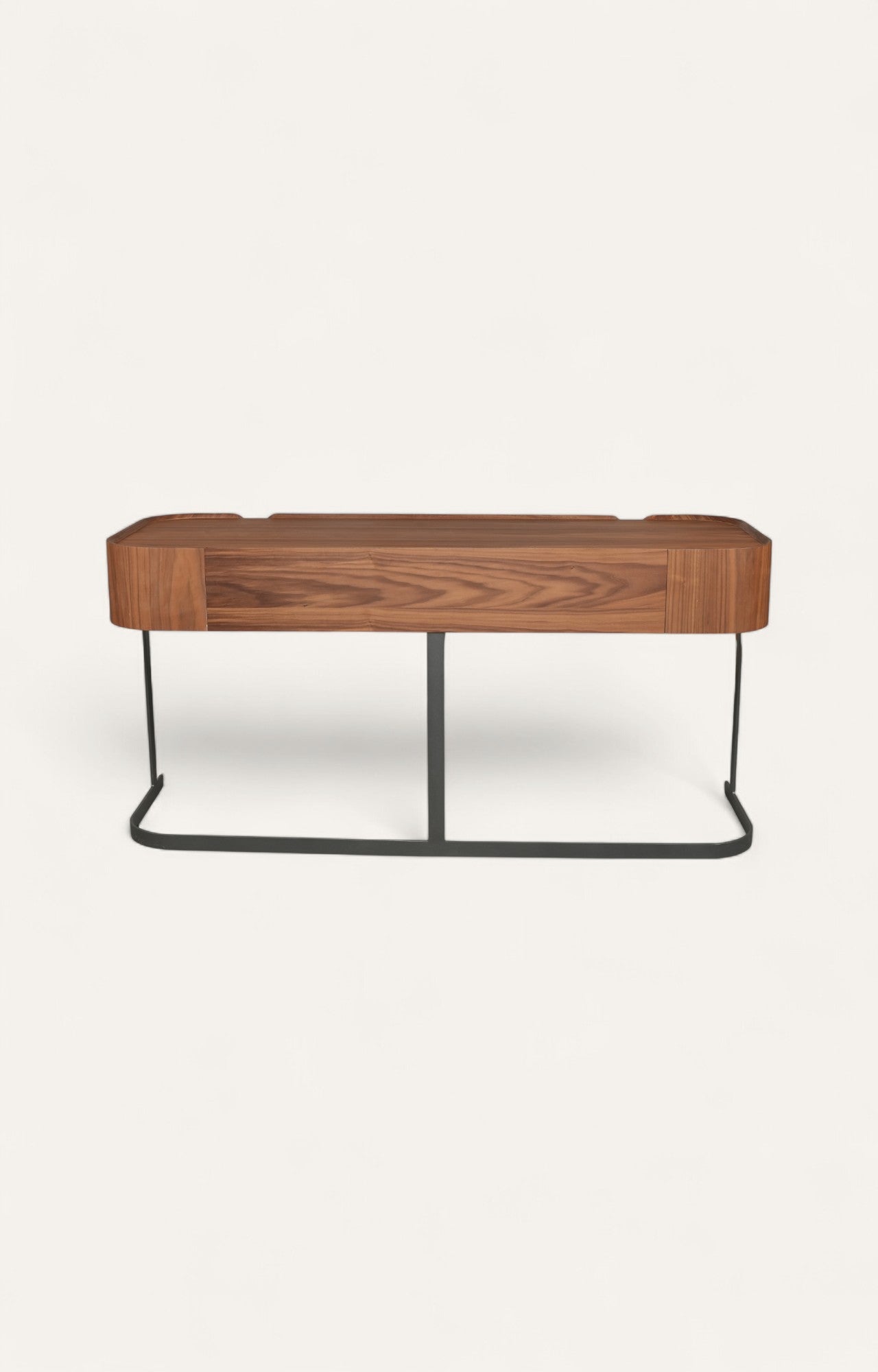 Modern Walnut Wood Writing Desk