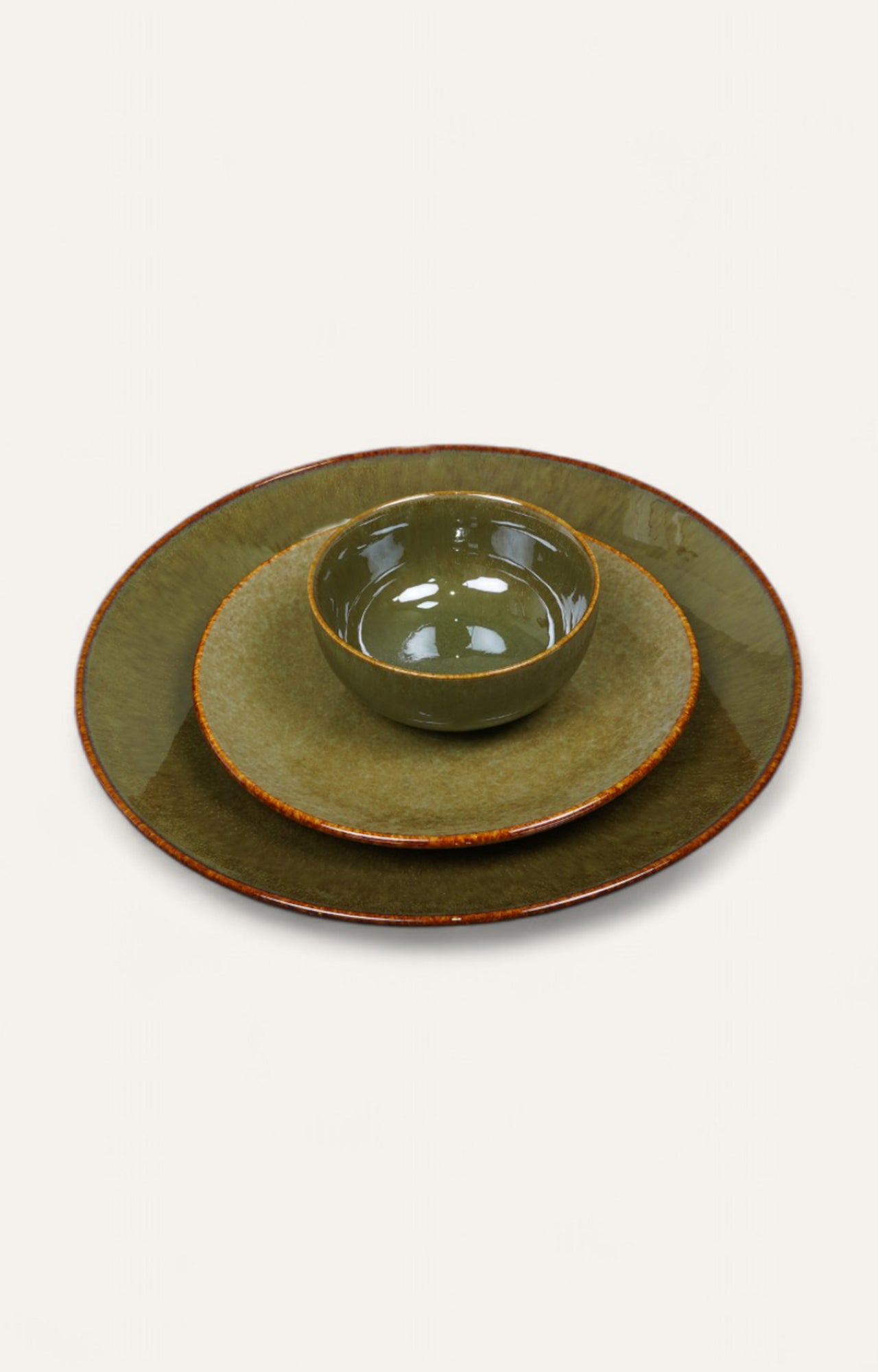 Earthy Glazed Ceramic Side Plate