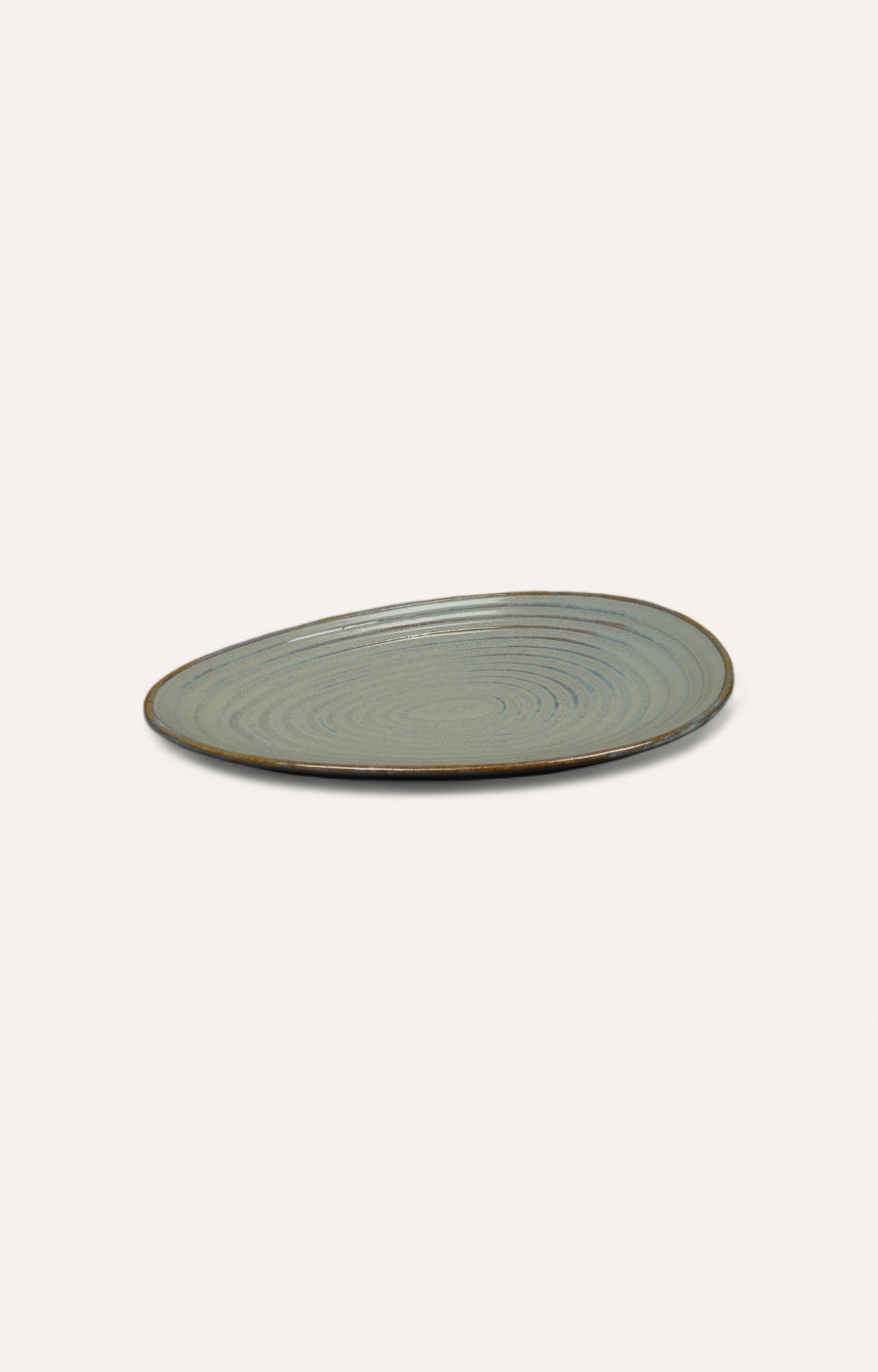 Large Egg-Shaped Platter