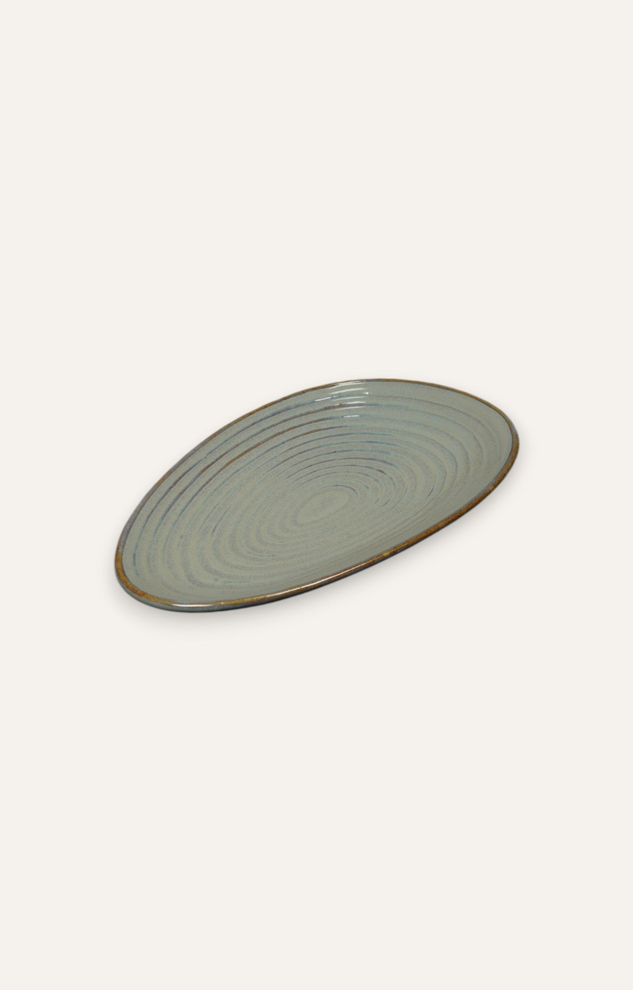 Large Egg-Shaped Platter