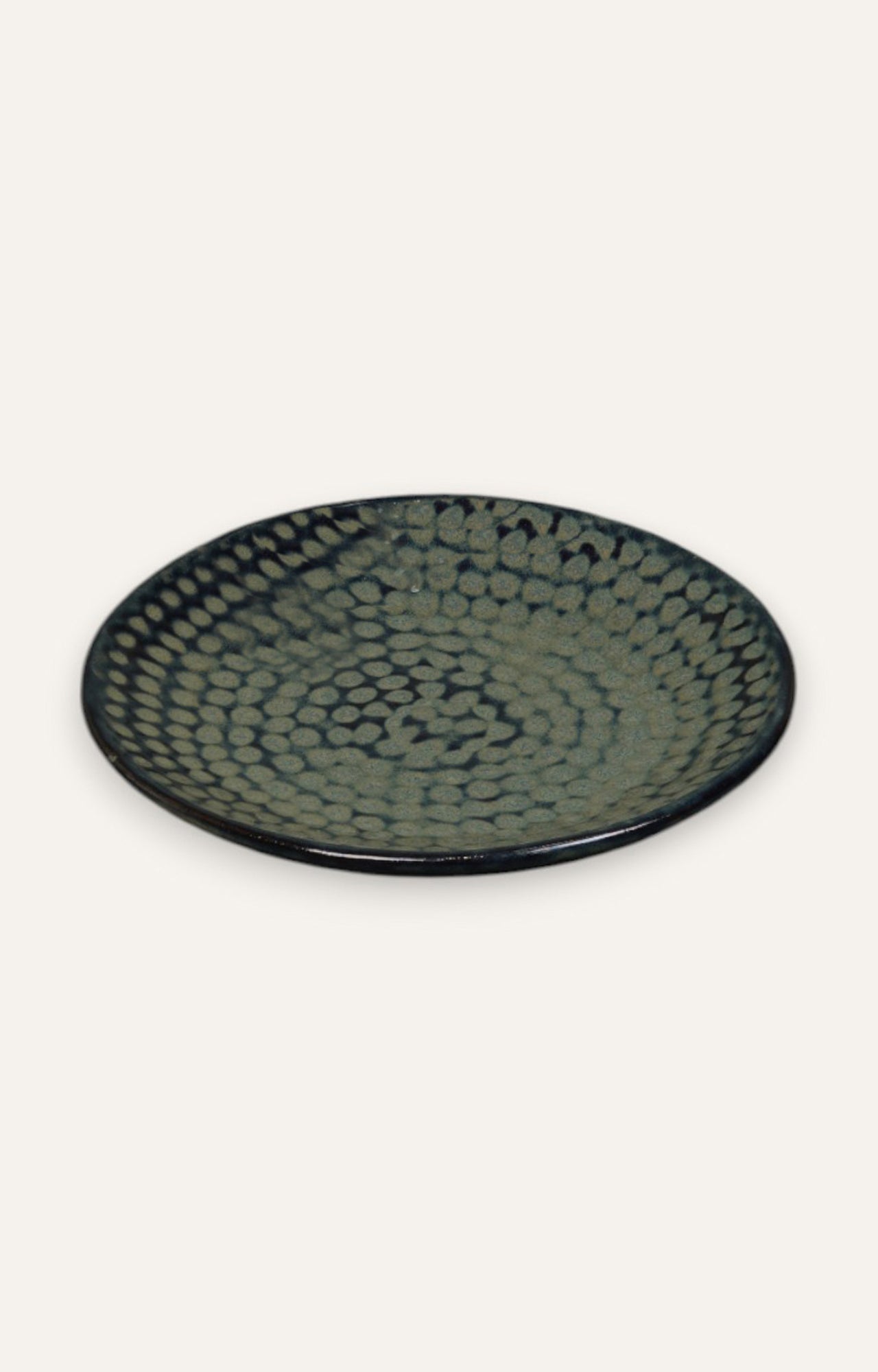 Textured Honeycomb Ceramic Side Plate