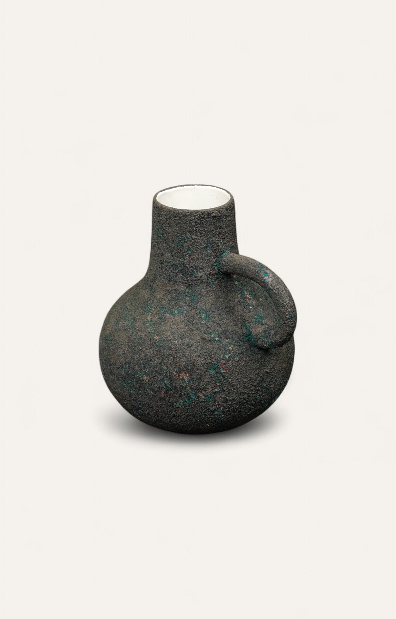 Distressed Patina Ceramic Jug