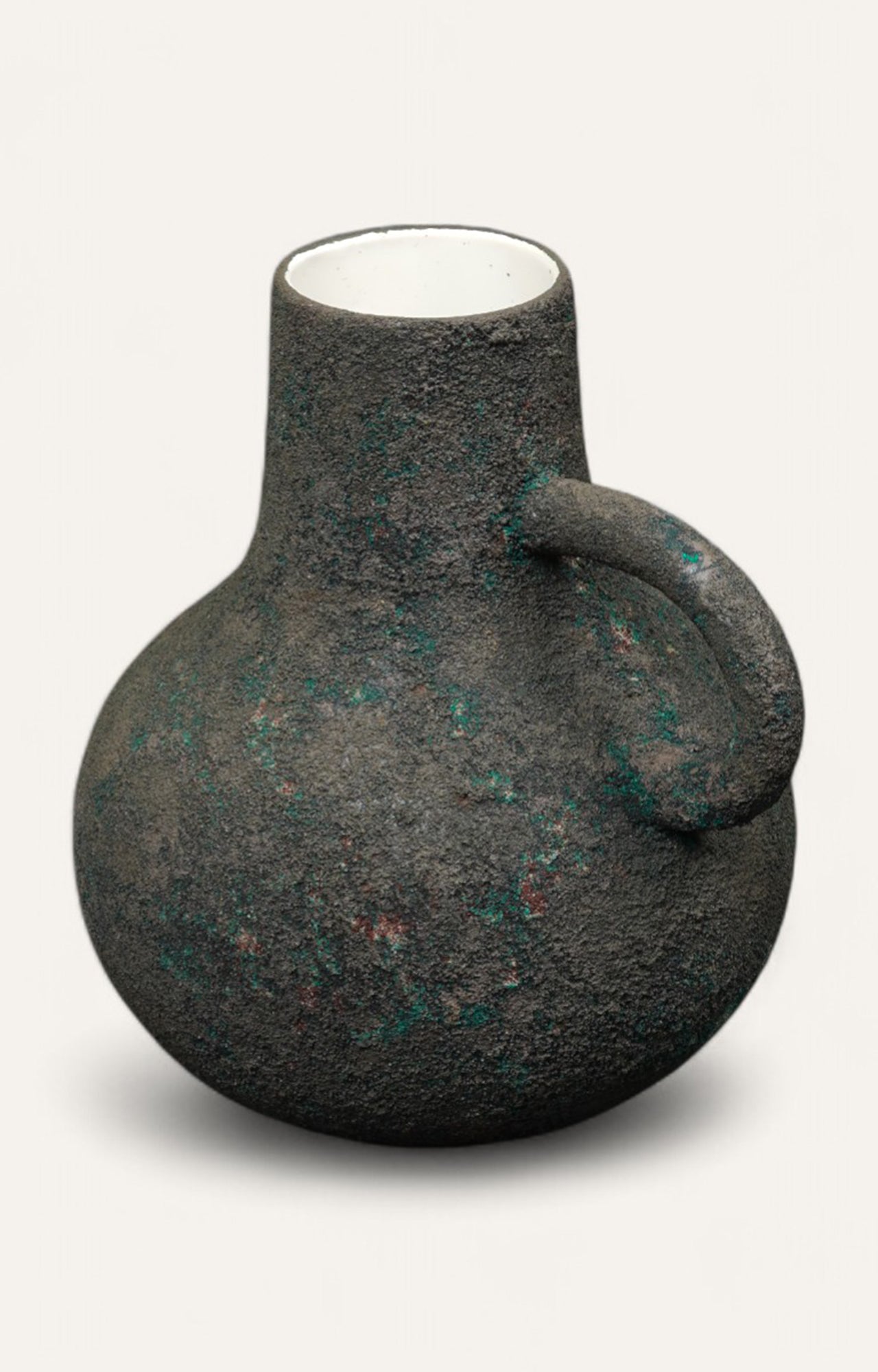 Distressed Patina Ceramic Jug